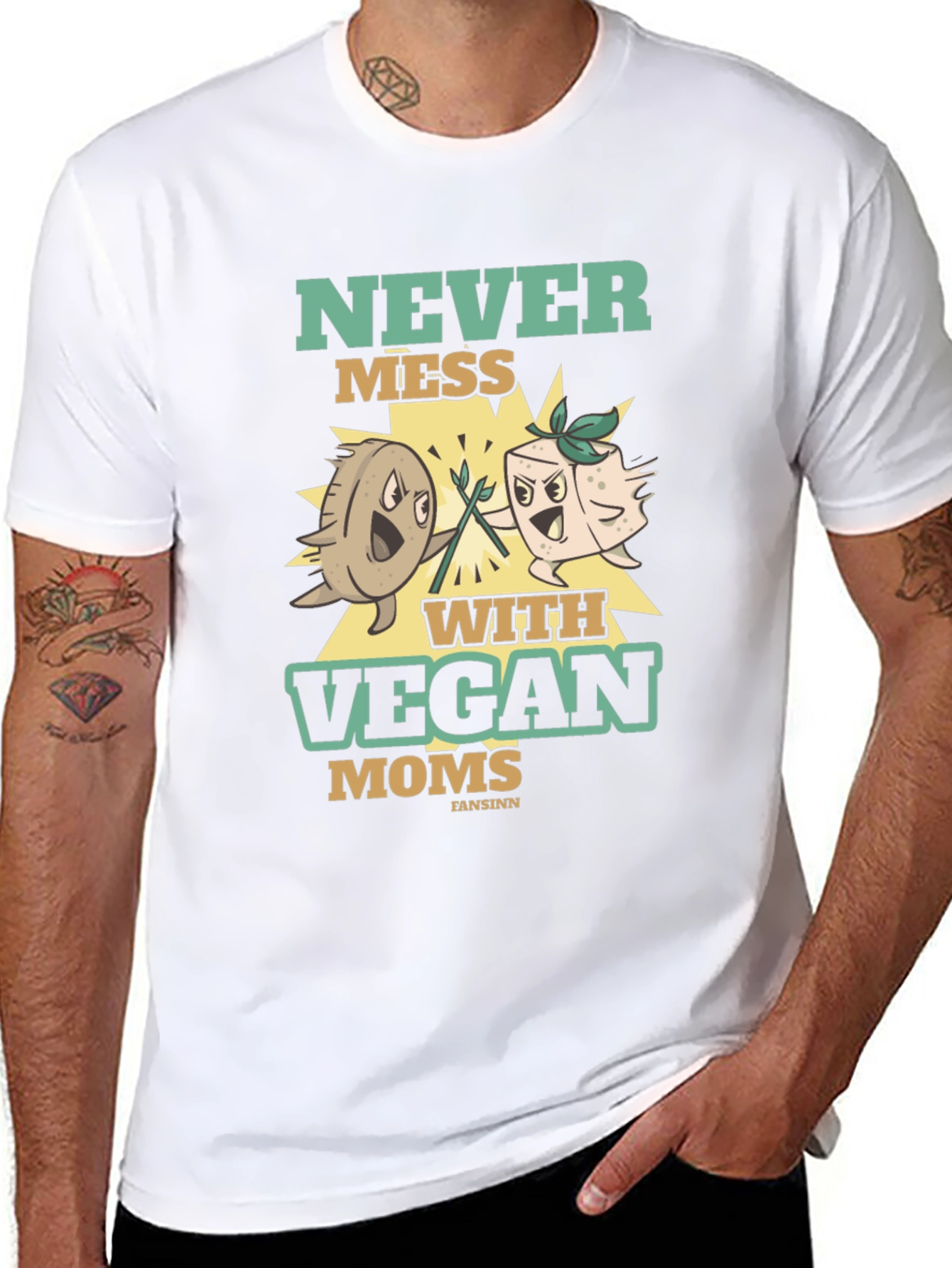 Never Mess With Vegan Moms T-Shirt