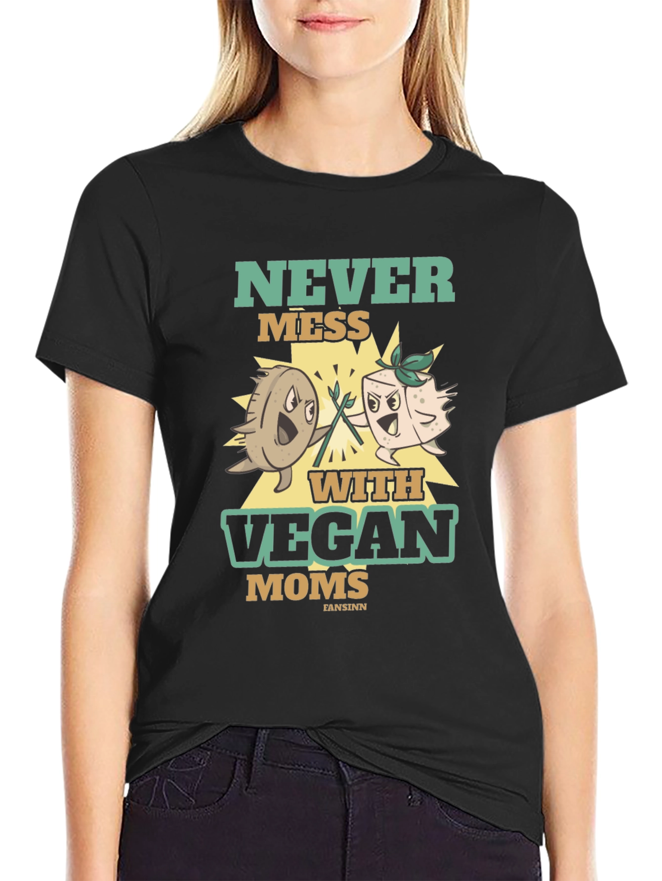 Never Mess With Vegan Moms T-Shirt