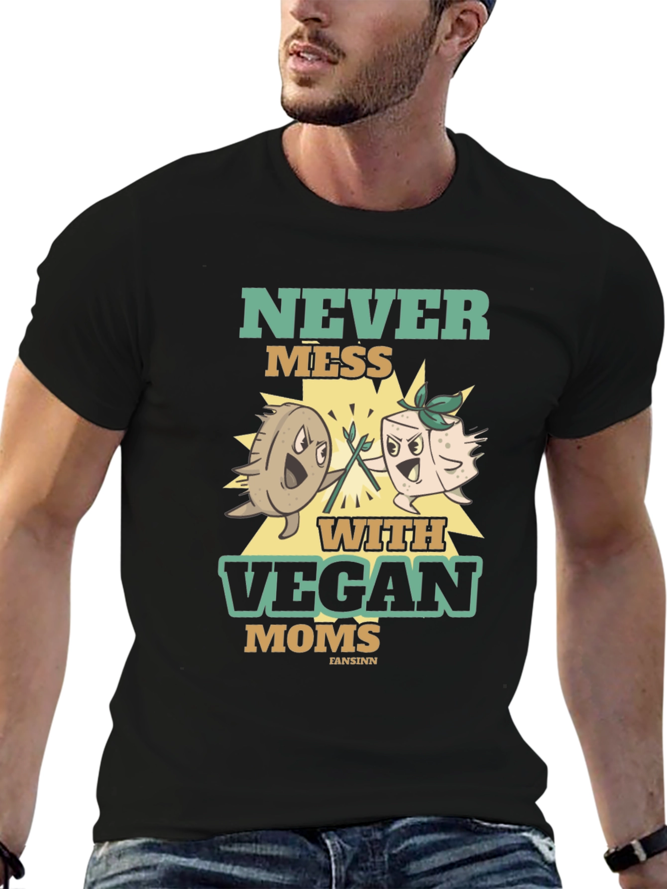 Never Mess With Vegan Moms T-Shirt