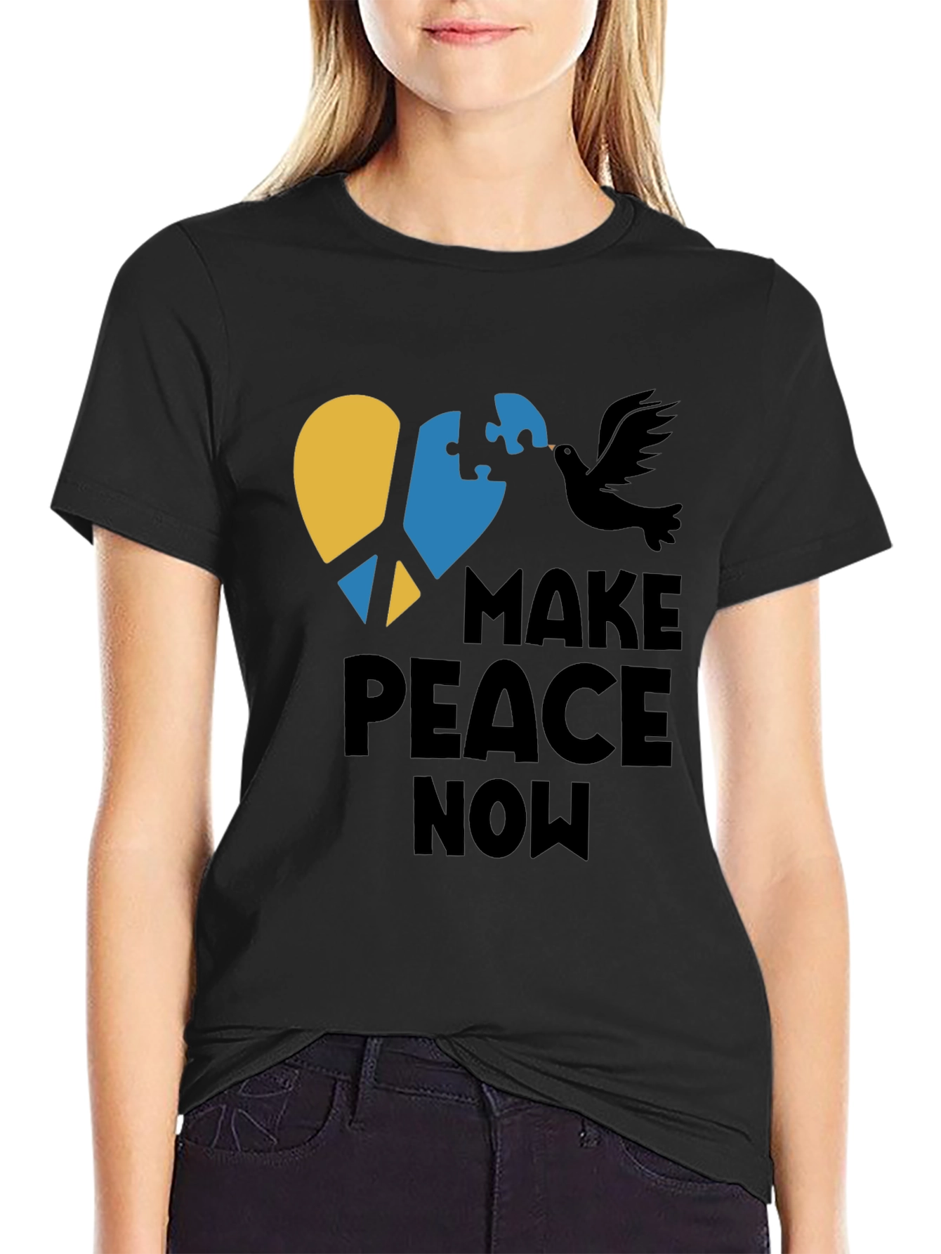 Make Peace Now T-Shirt - Ukraine Solidarity