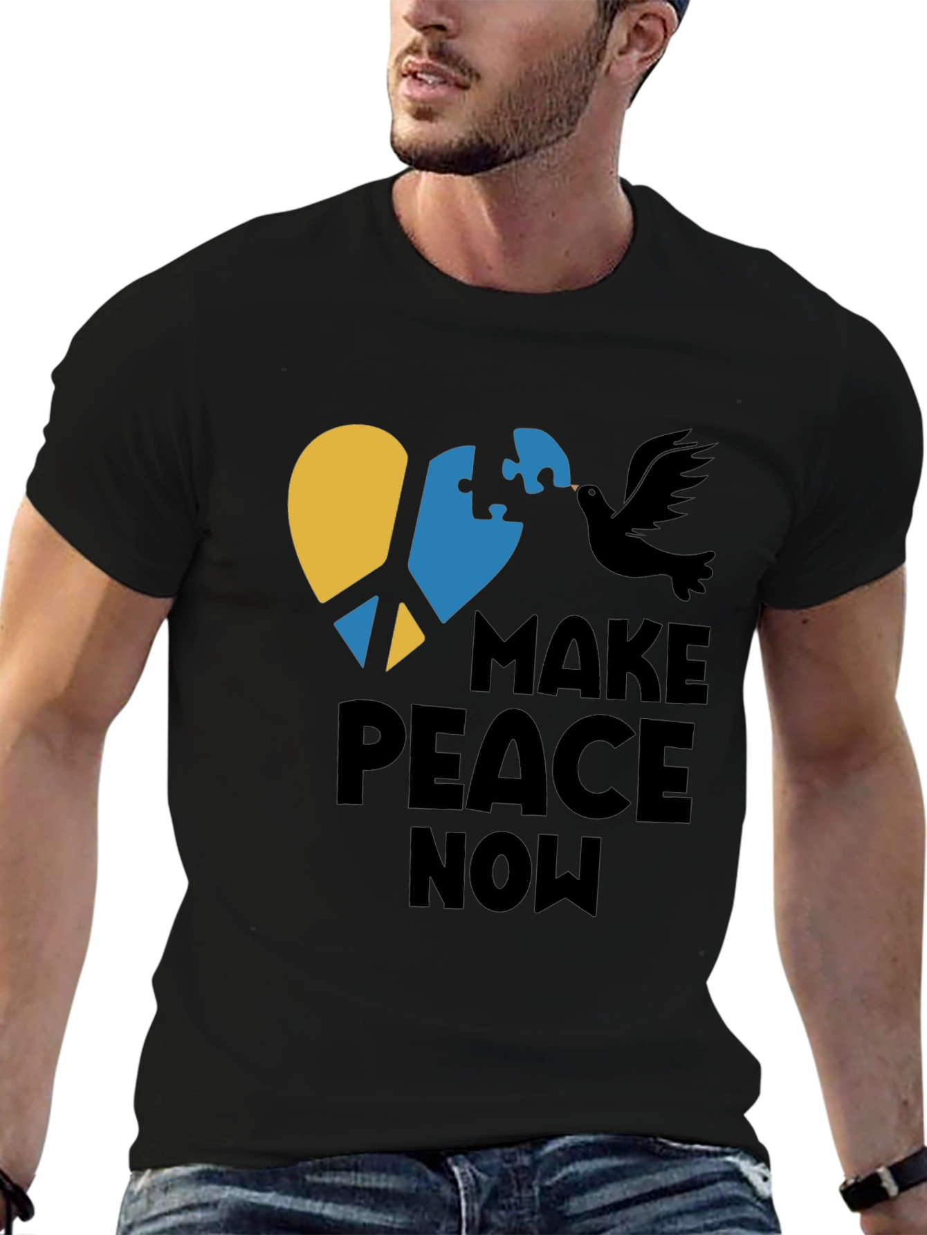 Make Peace Now T-Shirt - Ukraine Solidarity