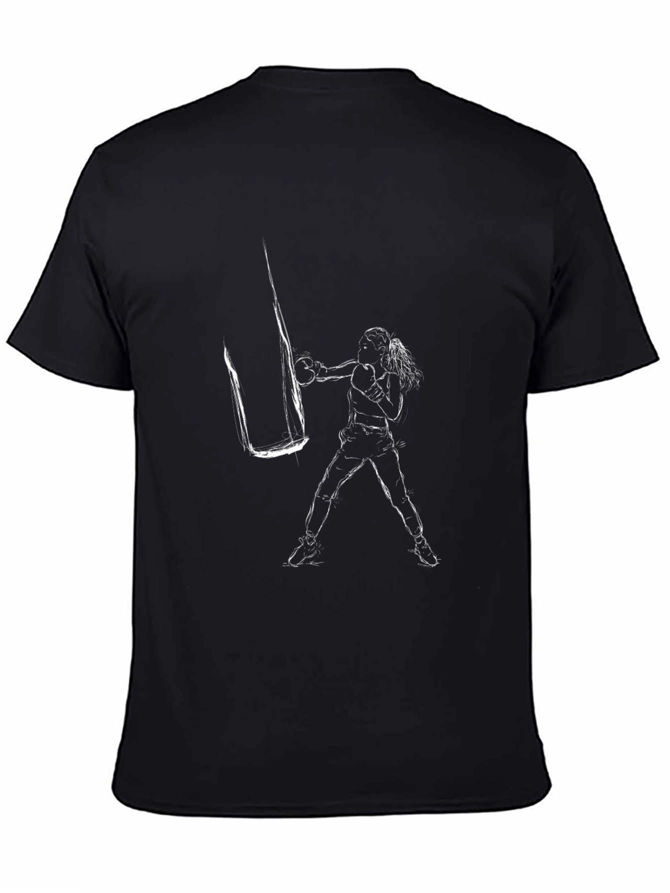 Boxing Graphic T-Shirt - Mens Black Tee