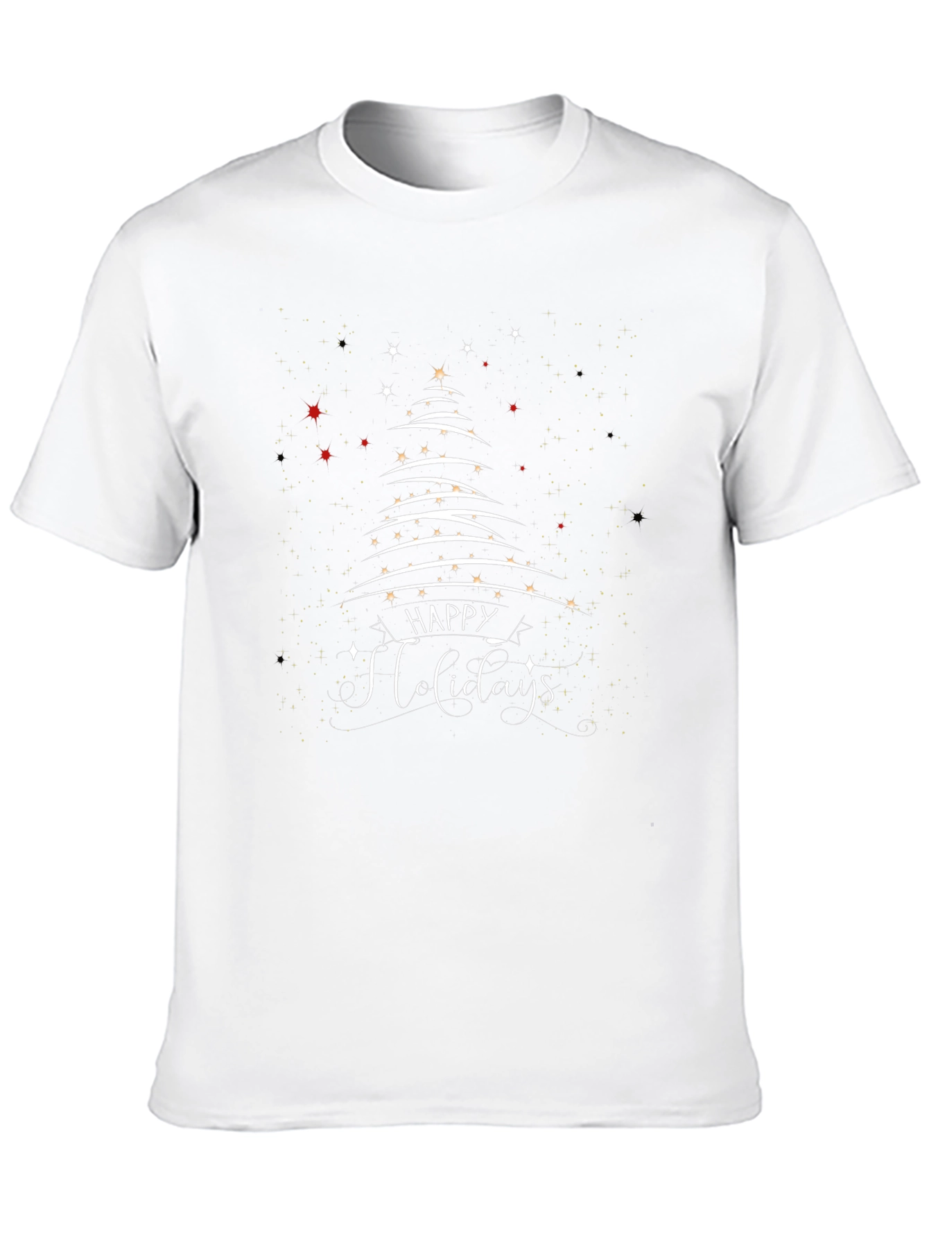 Happy Holidays Tree Graphic T-Shirt