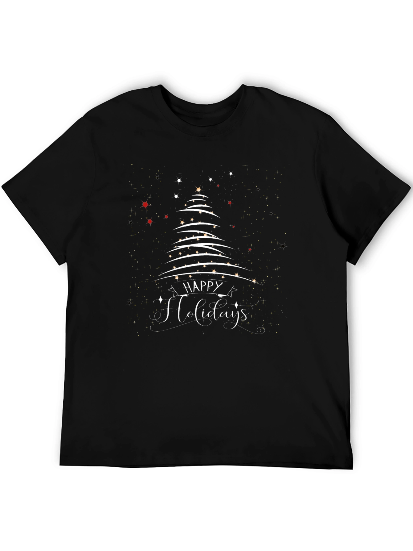 Happy Holidays Tree Graphic T-Shirt
