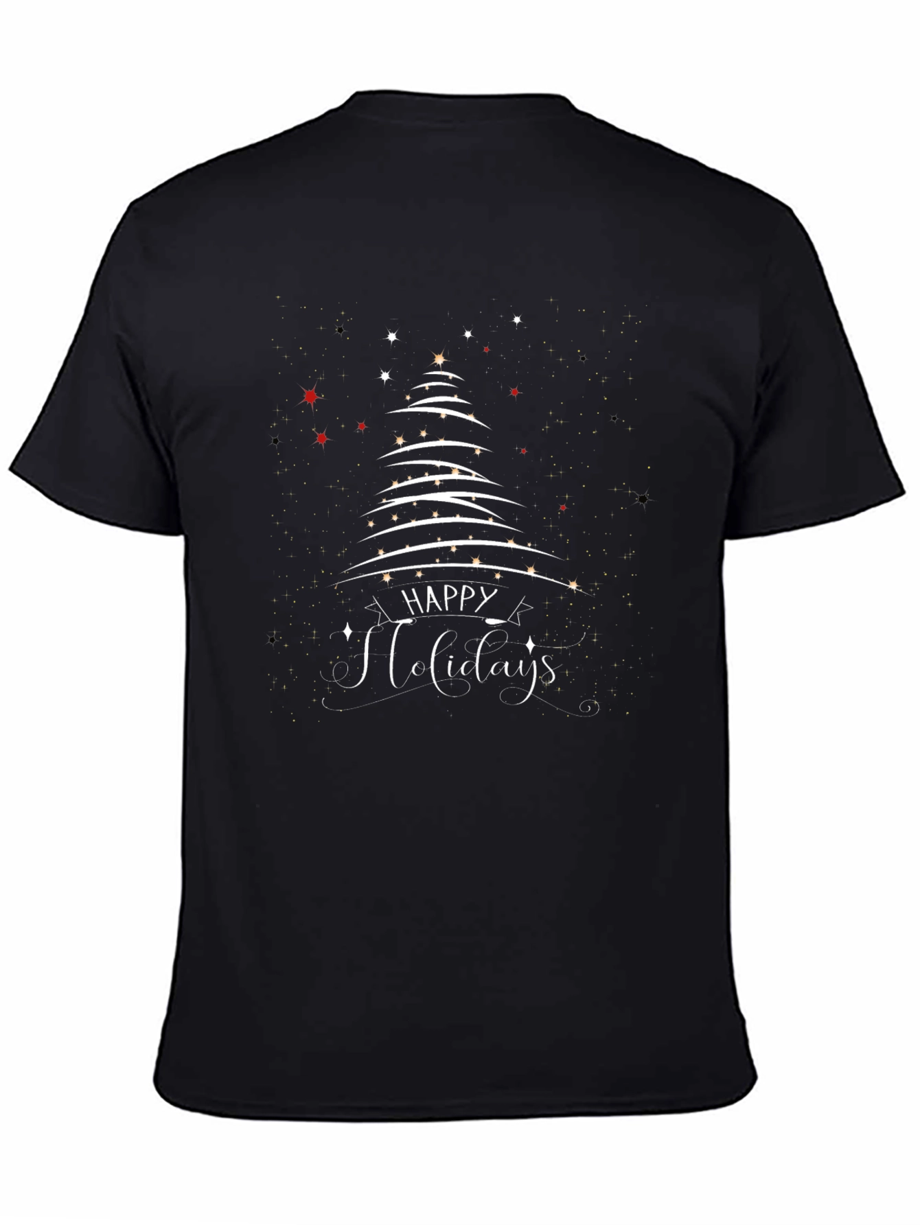 Happy Holidays Tree Graphic T-Shirt