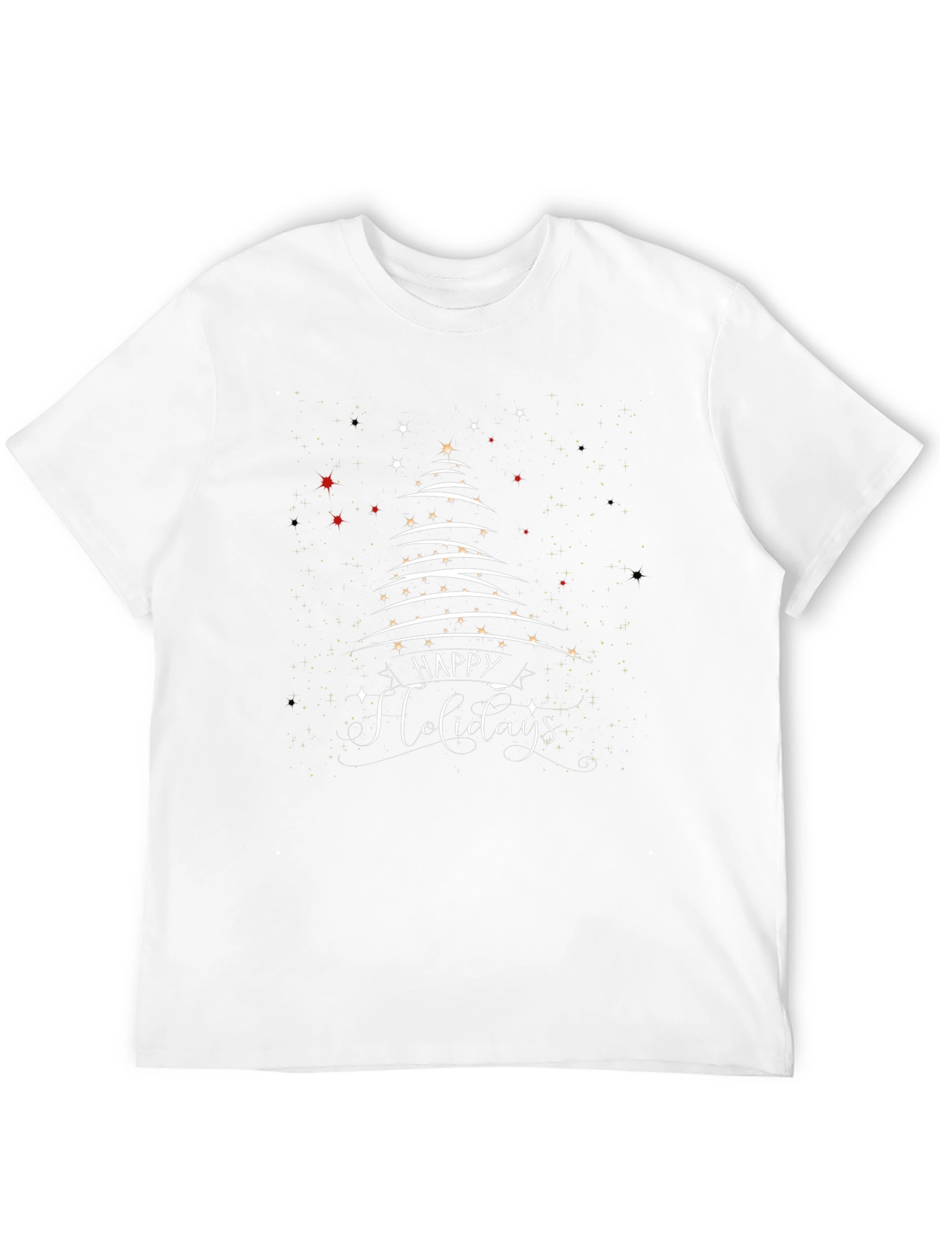 Happy Holidays Tree Graphic T-Shirt