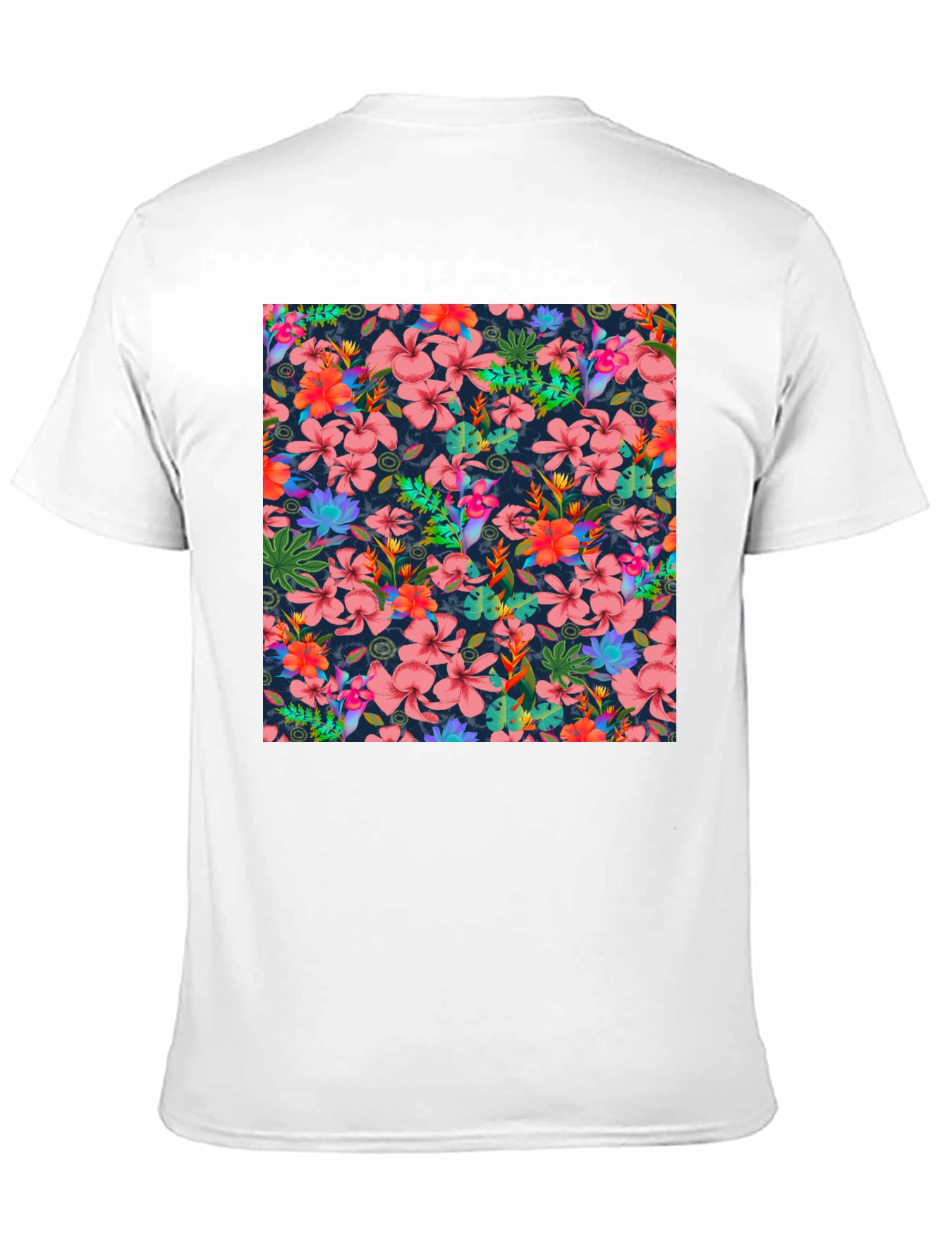 Tropical Floral Print T-Shirt