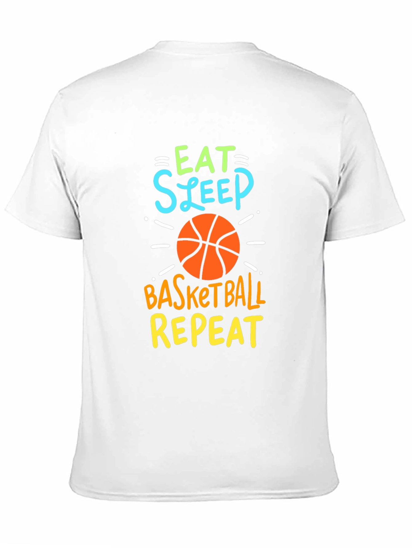 Eat Sleep Basketball Repeat Graphic Tee