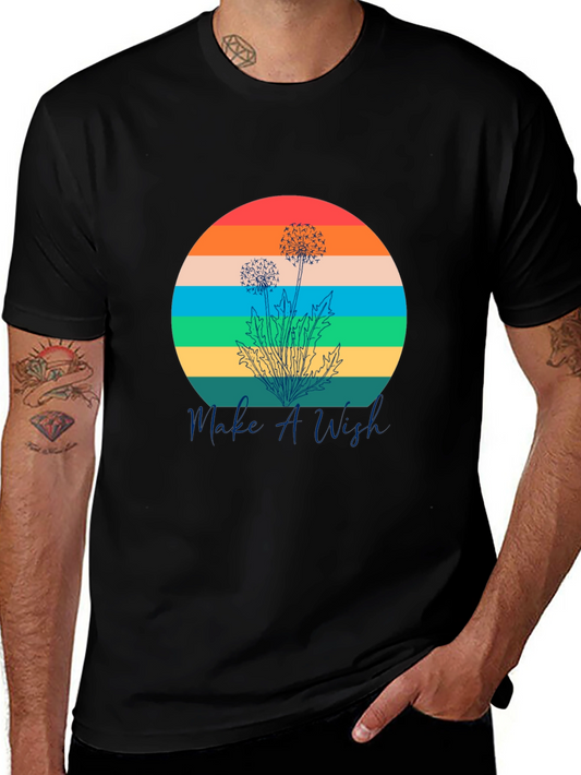 Retro Dandelion T-Shirt - Make A Wish Graphic Tee