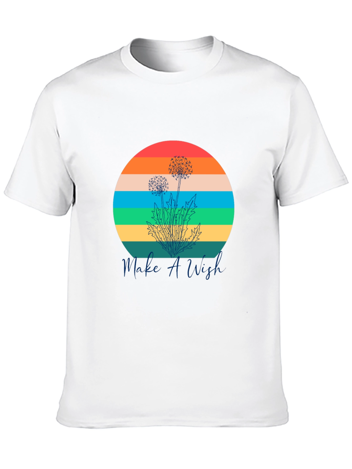 Retro Dandelion T-Shirt - Make A Wish Graphic Tee