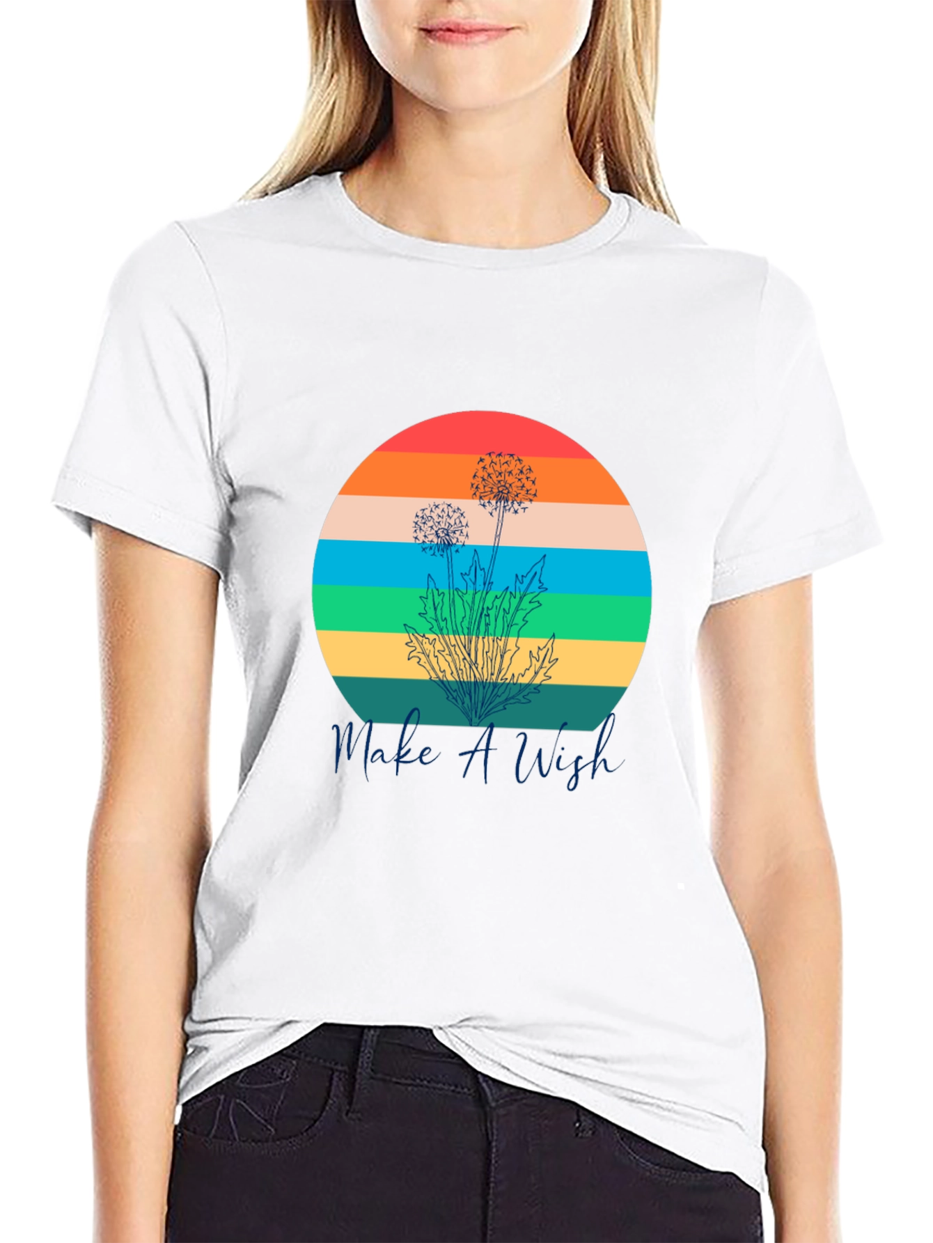 Retro Dandelion T-Shirt - Make A Wish Graphic Tee