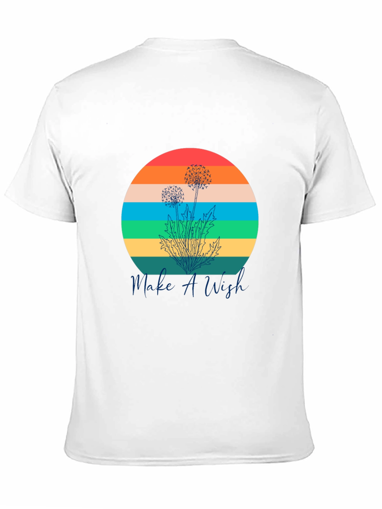 Retro Dandelion T-Shirt - Make A Wish Graphic Tee