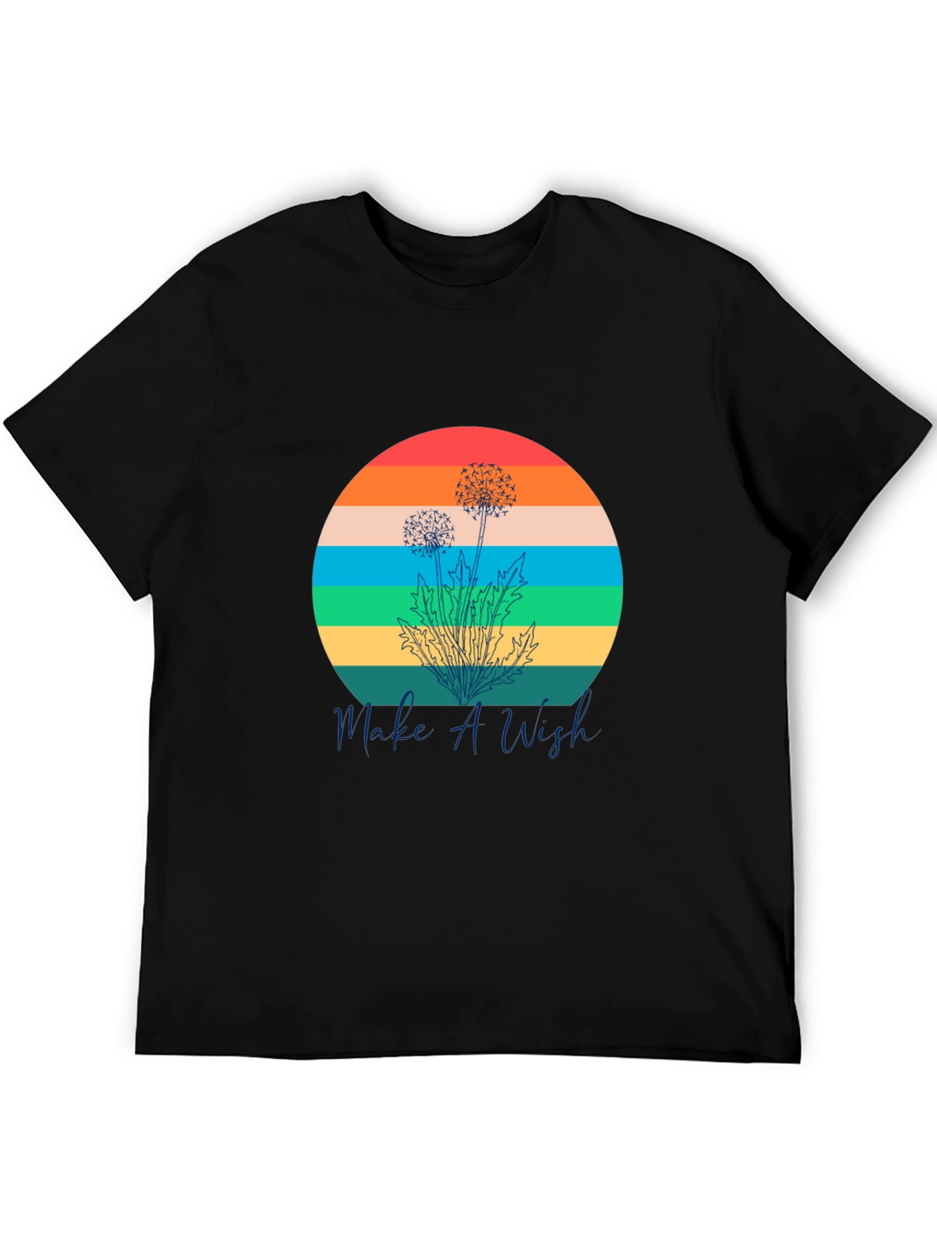 Retro Dandelion T-Shirt - Make A Wish Graphic Tee
