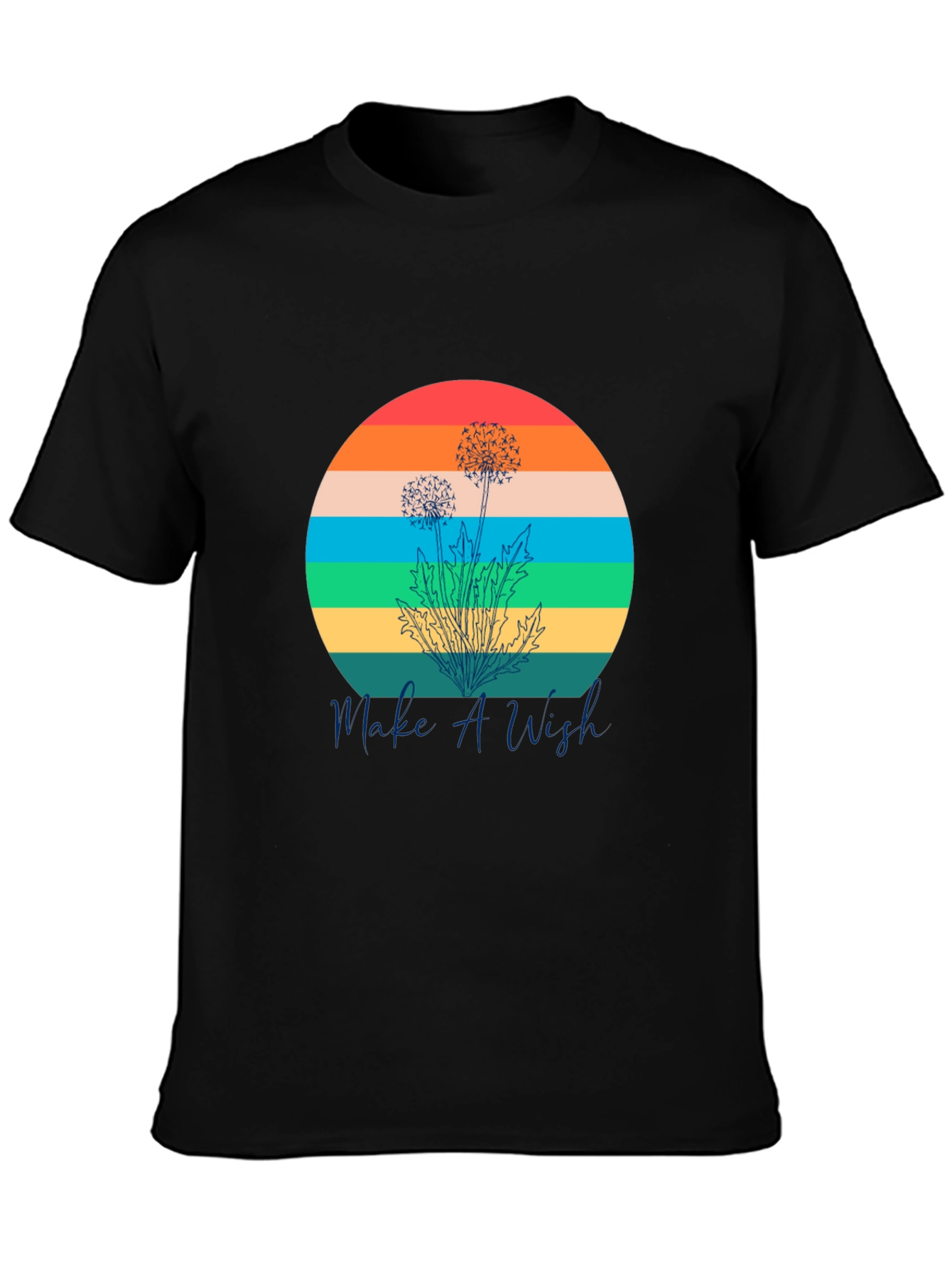 Retro Dandelion T-Shirt - Make A Wish Graphic Tee