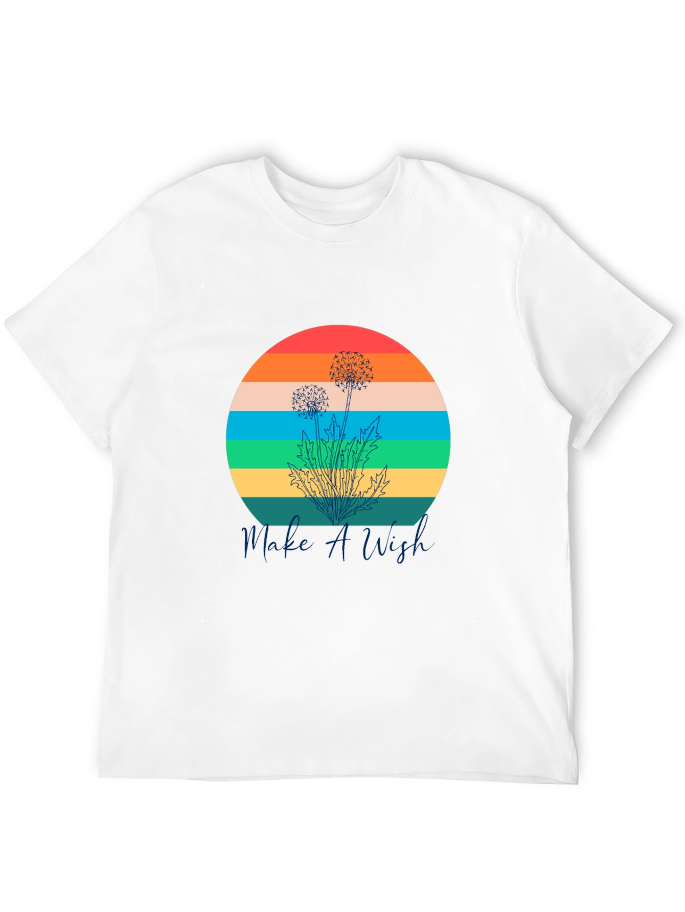 Retro Dandelion T-Shirt - Make A Wish Graphic Tee