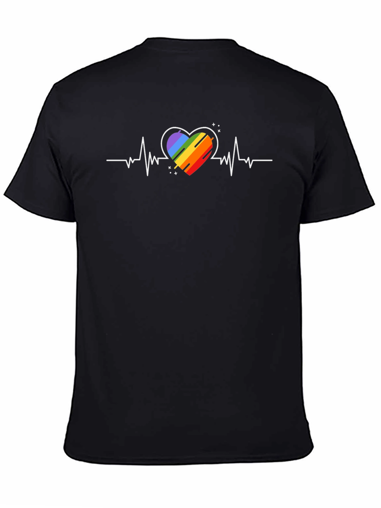 Rainbow Heartbeat T-Shirt - Pride Love Tee
