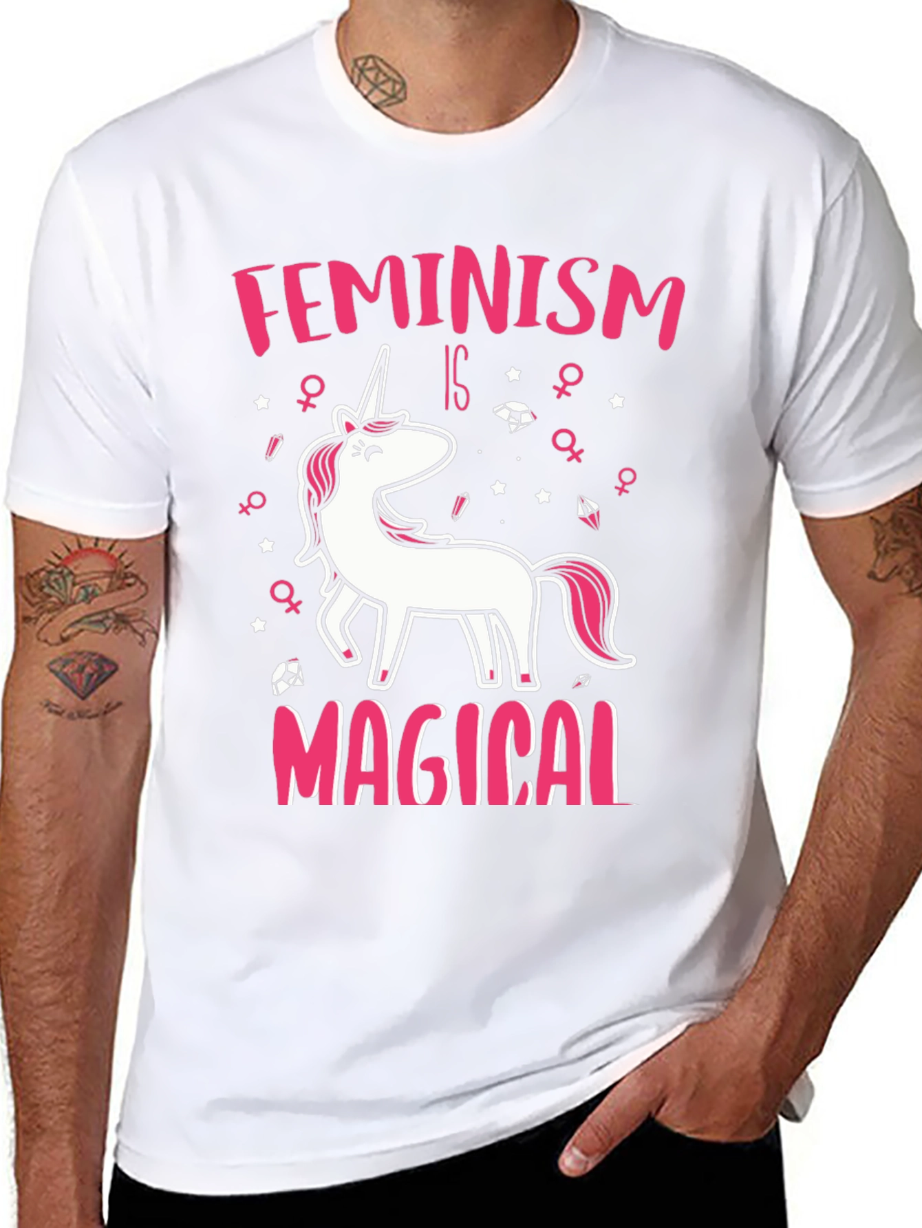 Feminism Is Magical Unicorn Graphic Tee