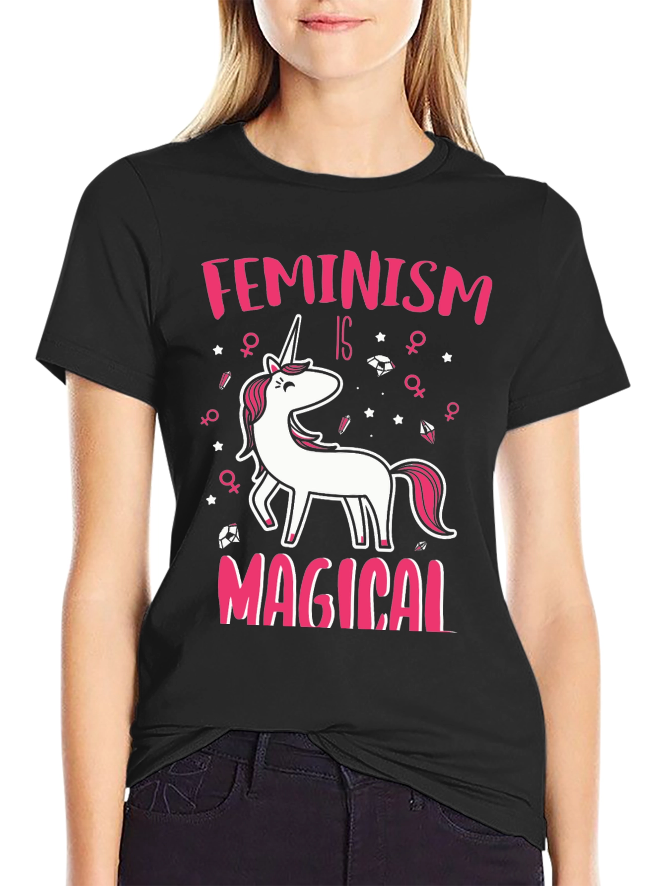 Feminism Is Magical Unicorn Graphic Tee