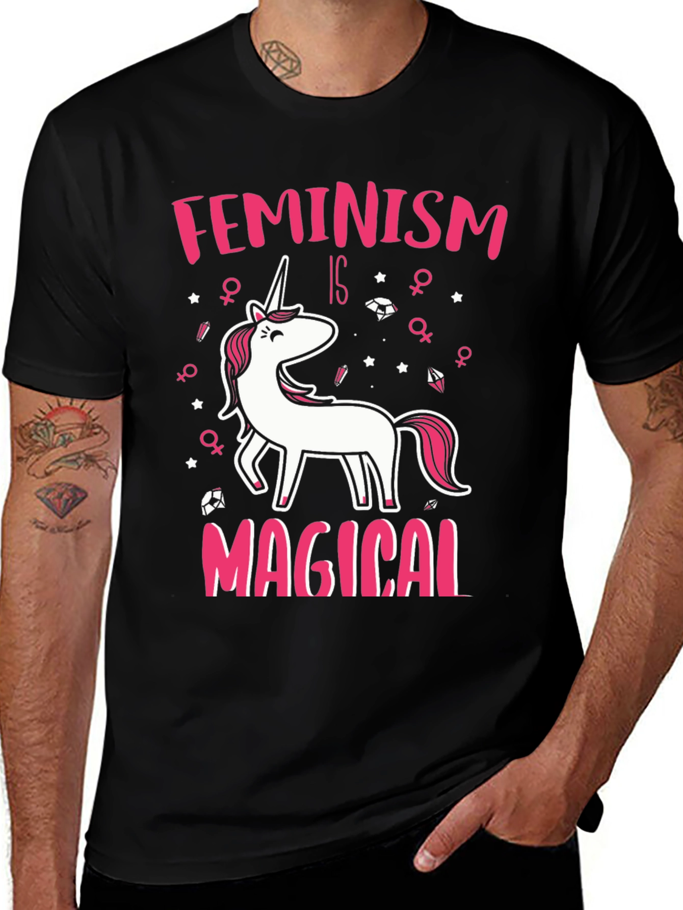 Feminism Is Magical Unicorn Graphic Tee