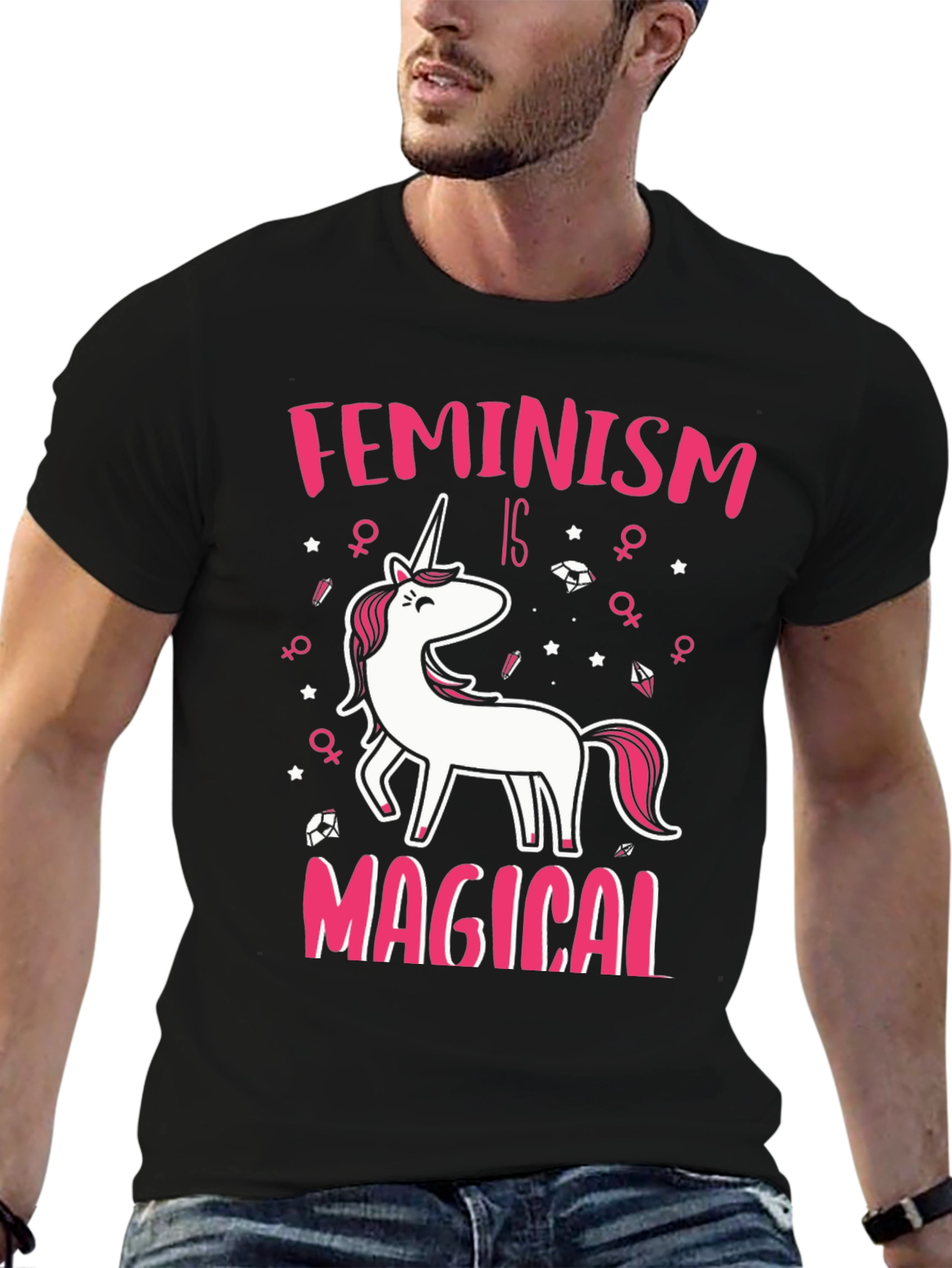 Feminism Is Magical Unicorn Graphic Tee