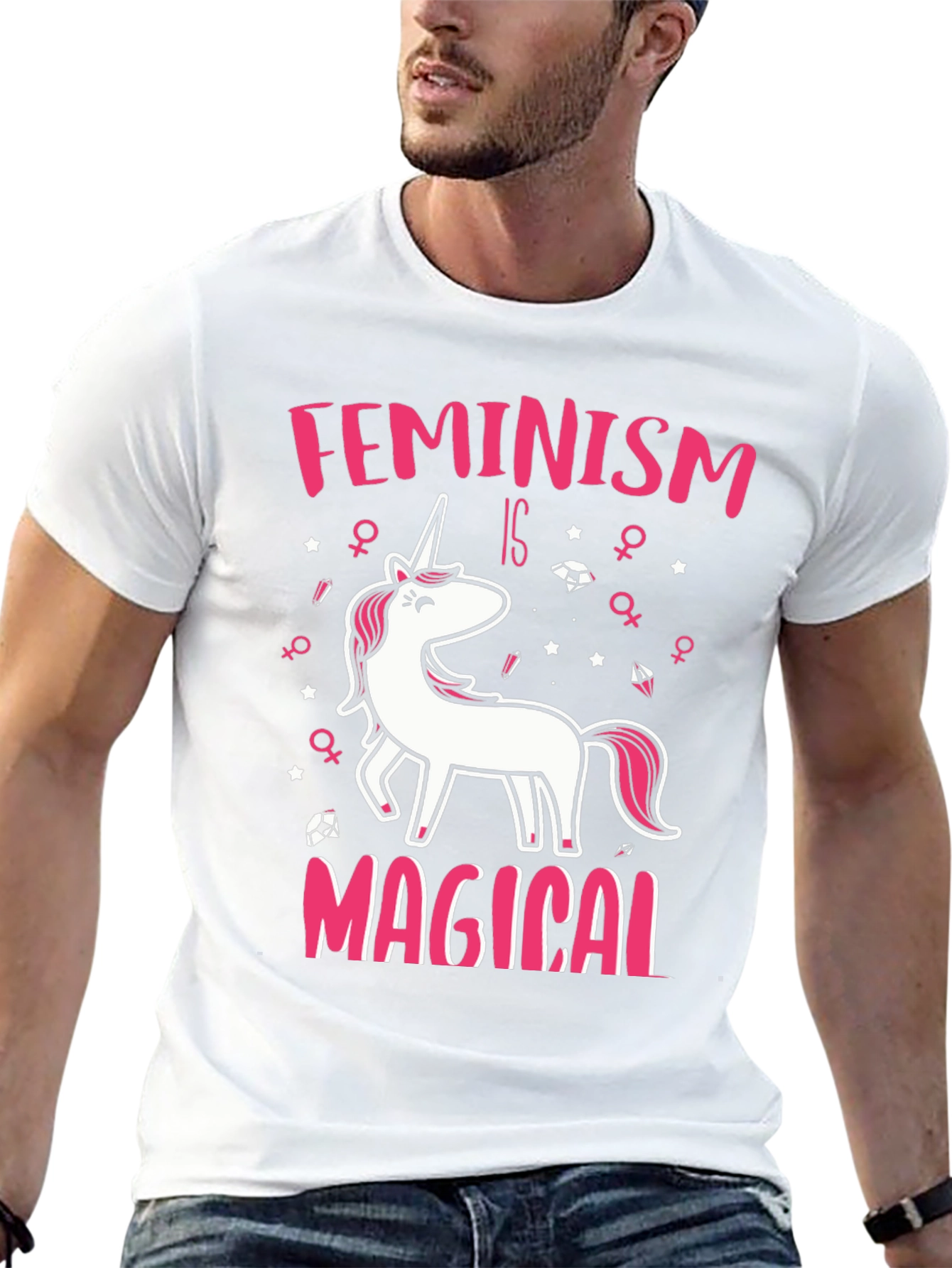 Feminism Is Magical Unicorn Graphic Tee