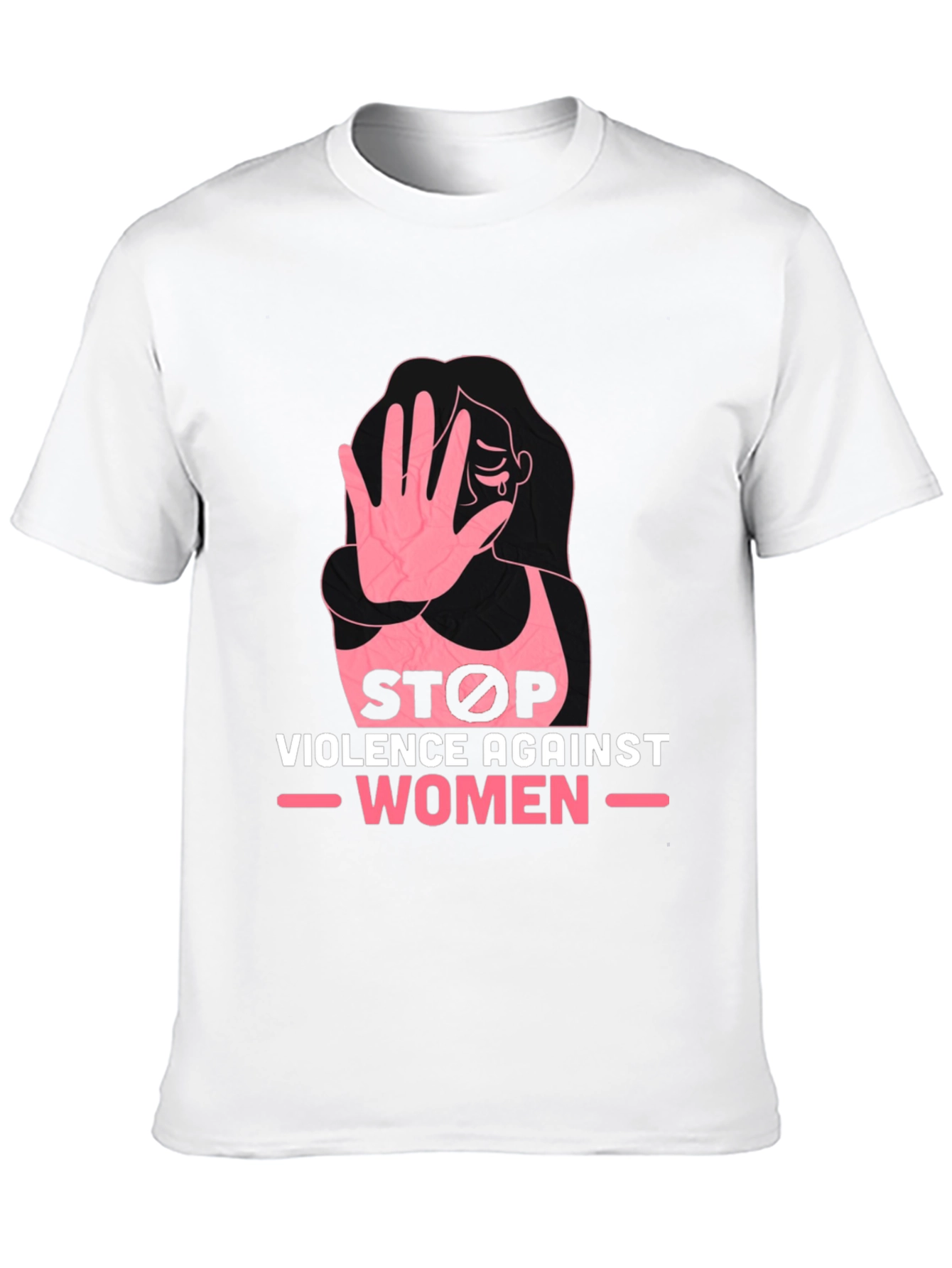 Stop Violence Against Women Black T-Shirt