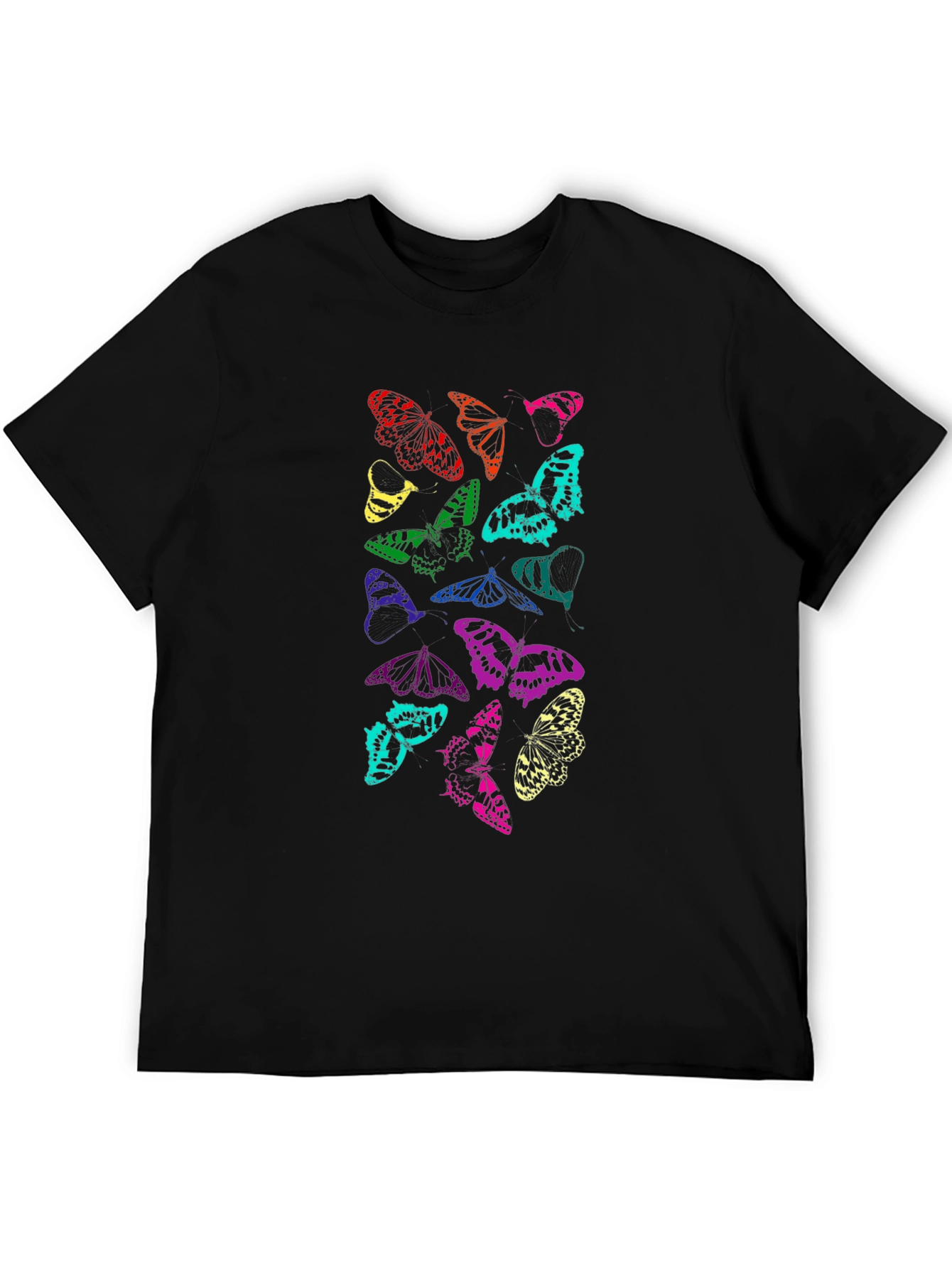 Butterfly Graphic Tee - Mens Black T-Shirt