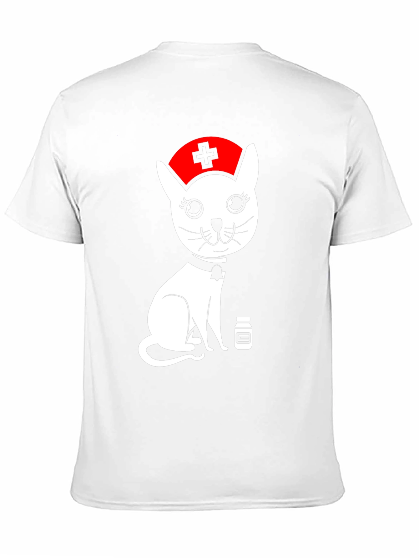 Nurse Cat Graphic T-Shirt - Unisex Black Tee