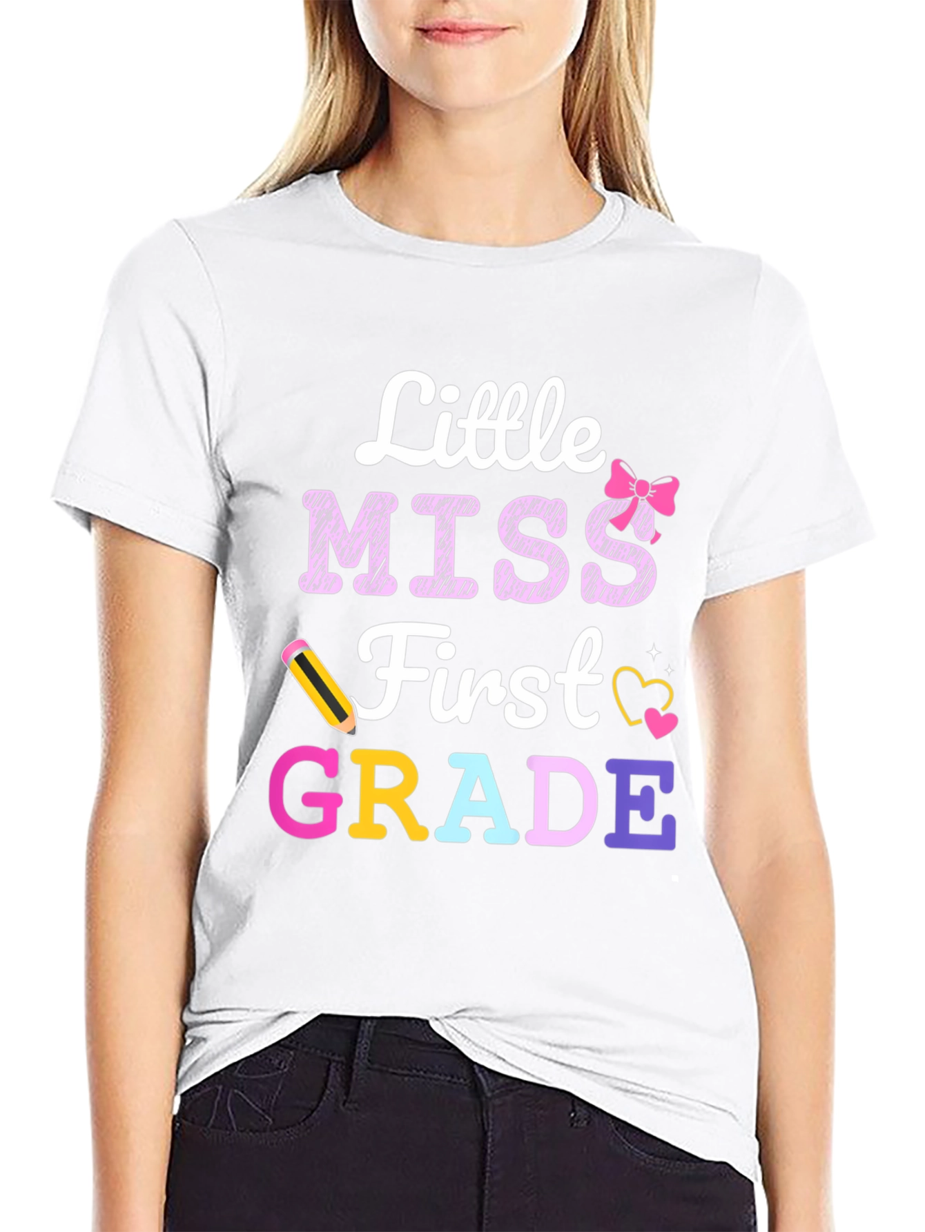Little Miss First Grade T-Shirt - Back to School
