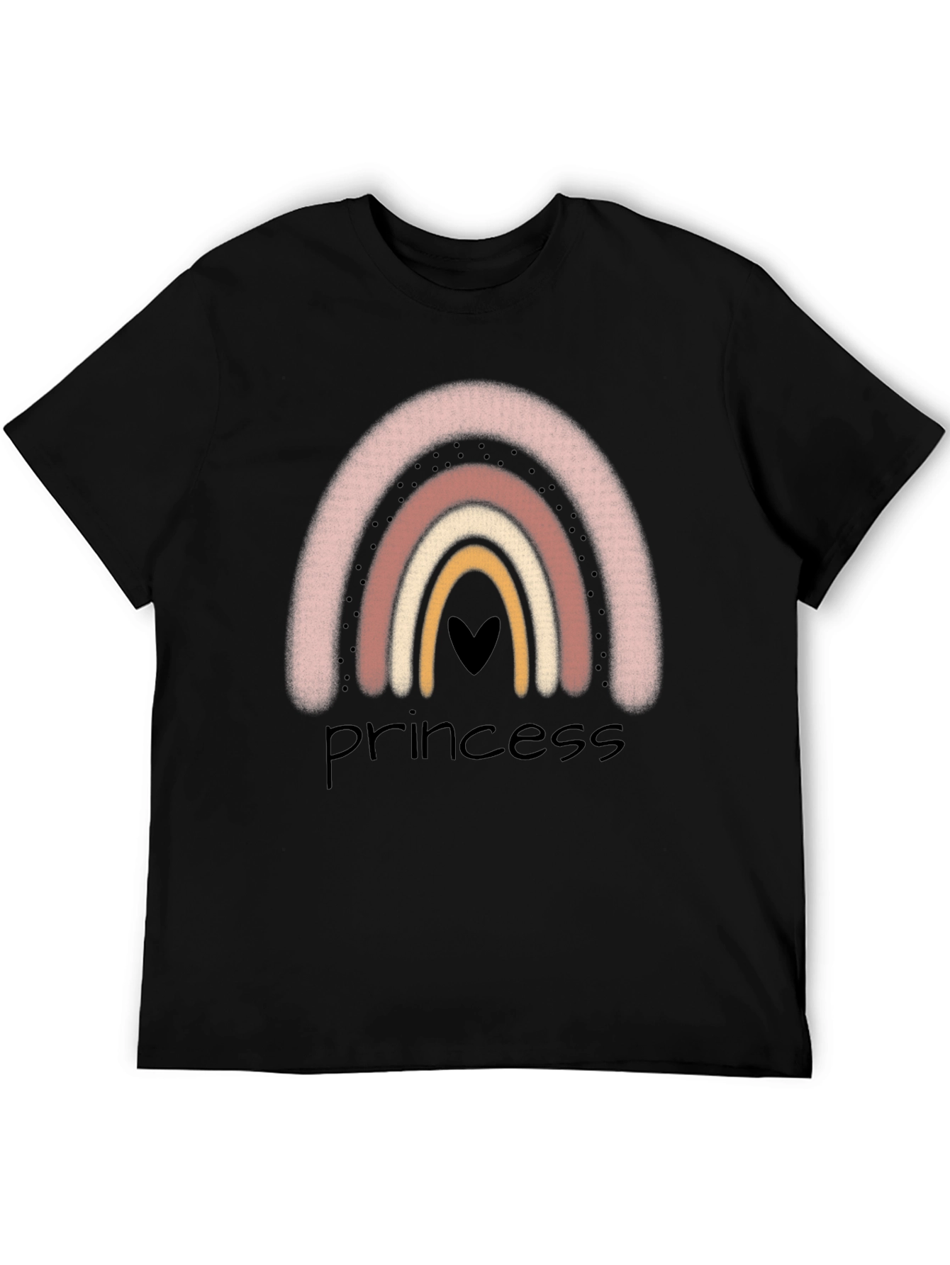 Princess Rainbow Graphic Tee - Trendy Casual Style