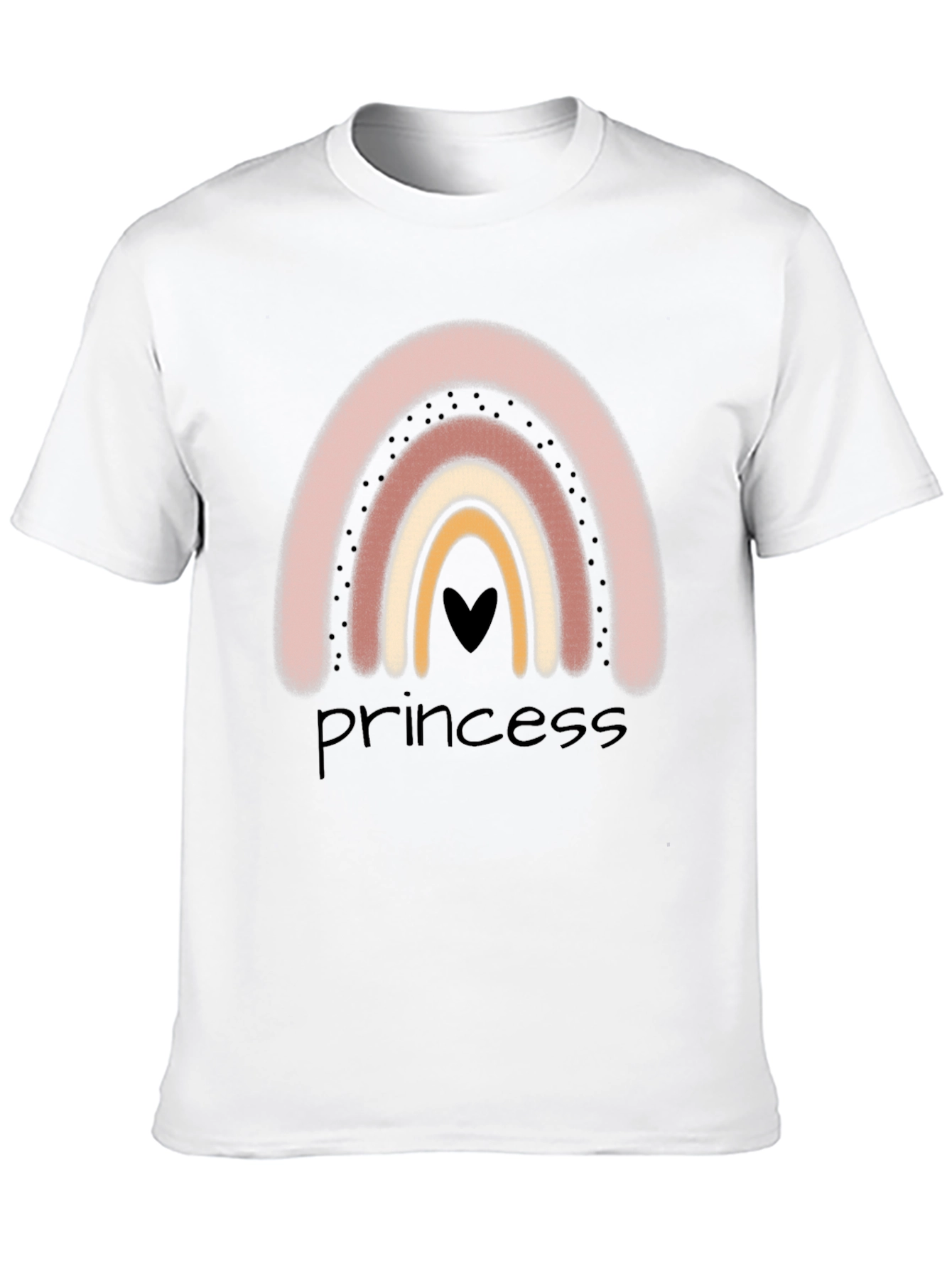 Princess Rainbow Graphic Tee - Trendy Casual Style