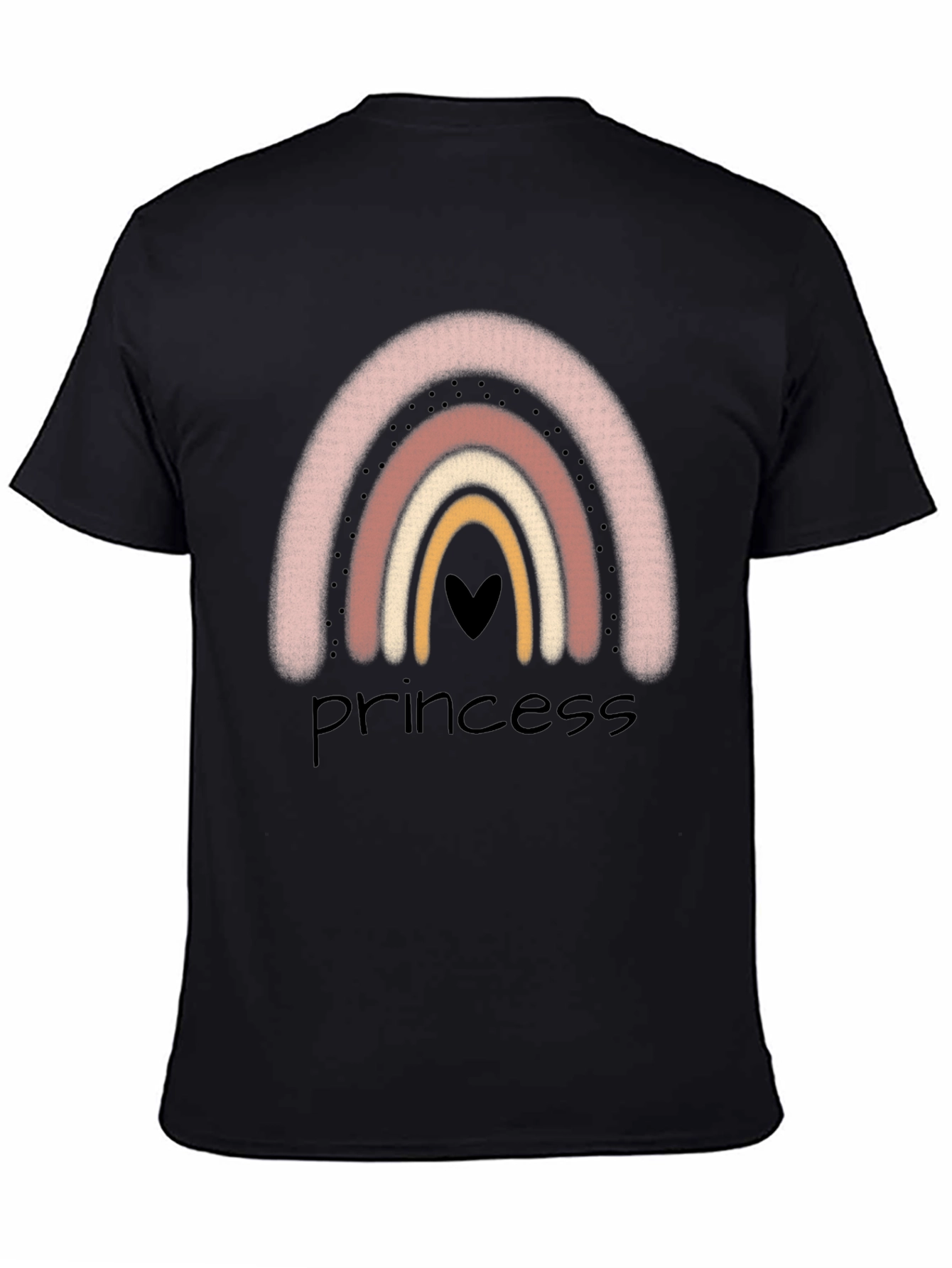 Princess Rainbow Graphic Tee - Trendy Casual Style