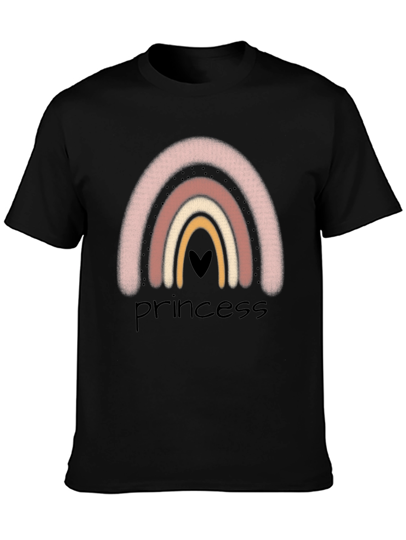 Princess Rainbow Graphic Tee - Trendy Casual Style