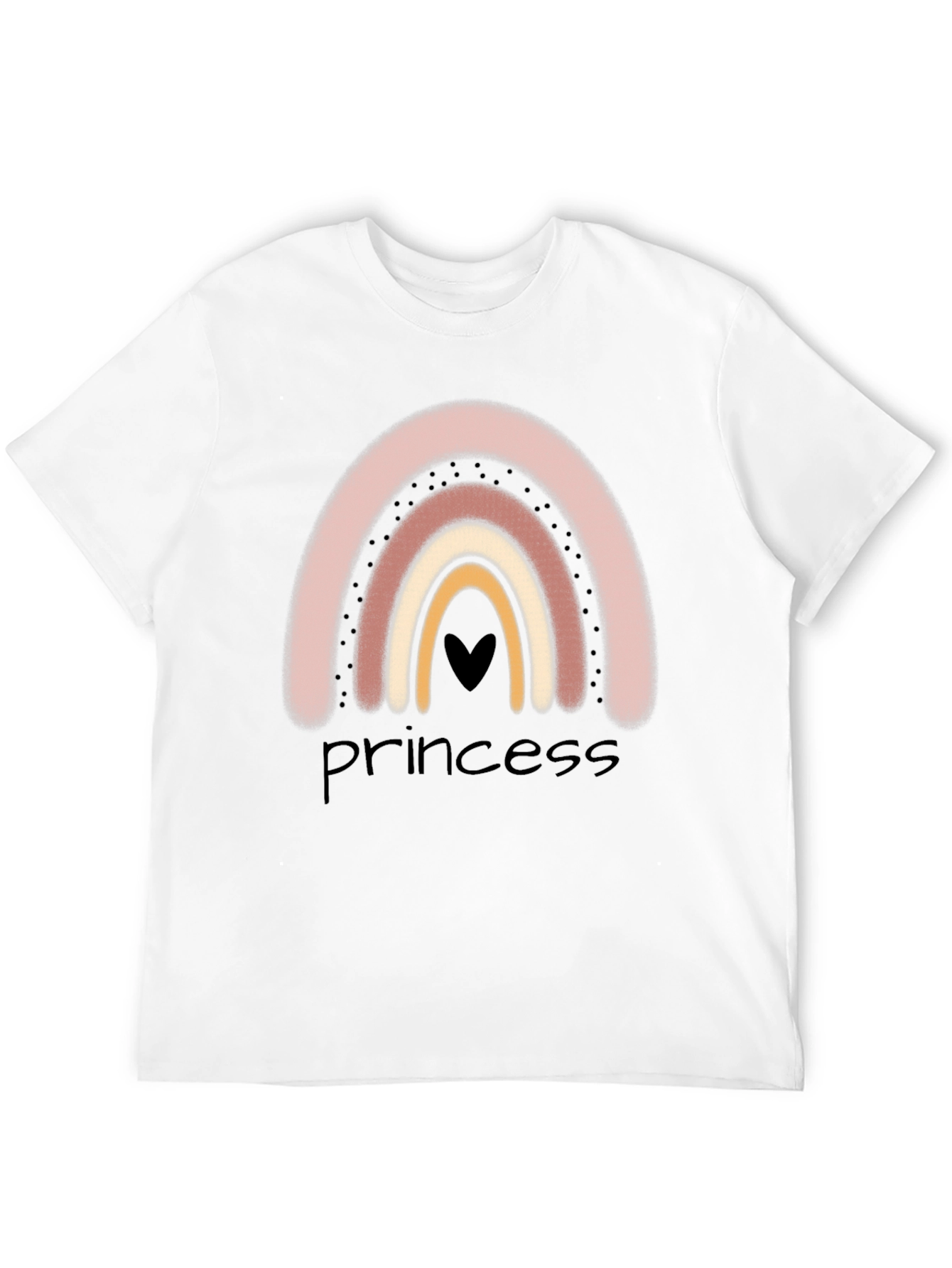 Princess Rainbow Graphic Tee - Trendy Casual Style