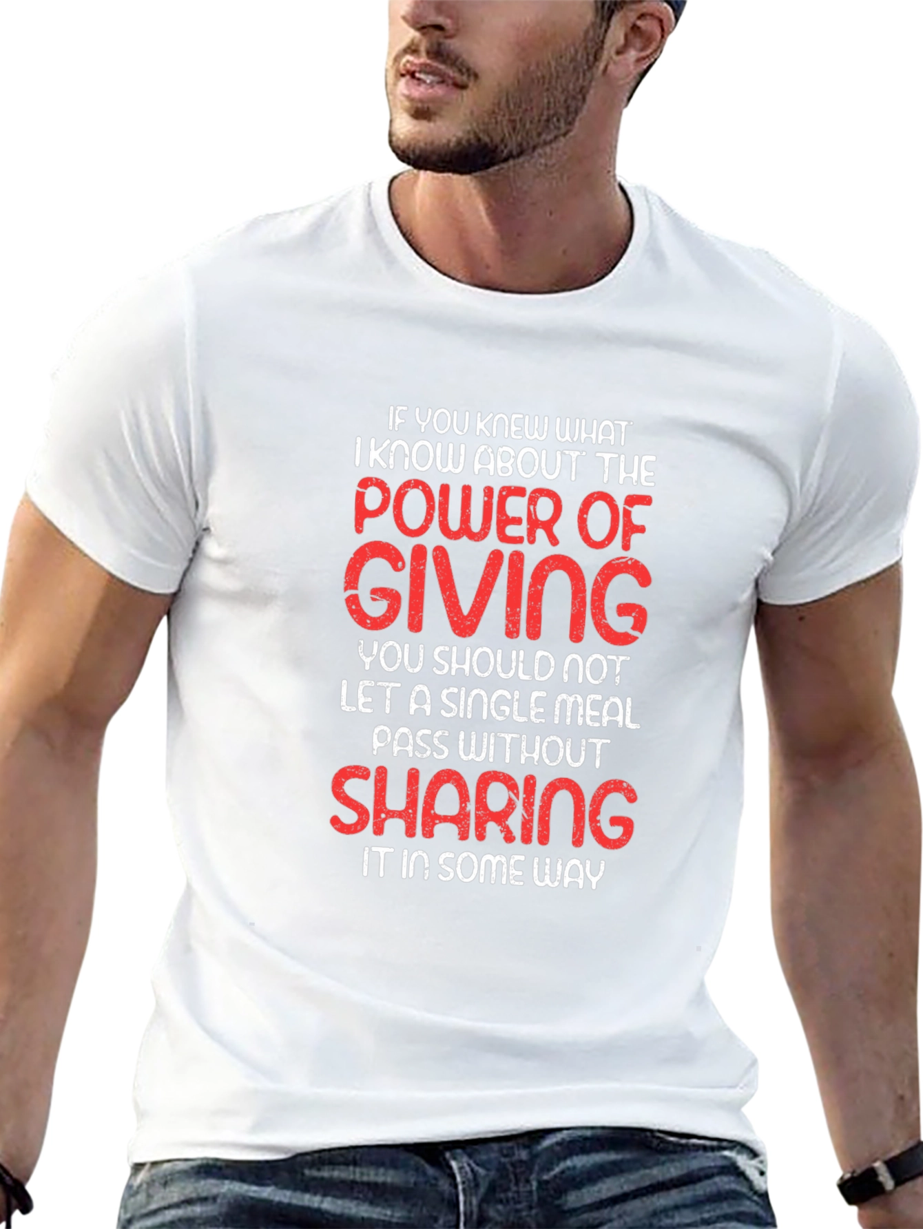Power of Giving Graphic T-Shirt - Black