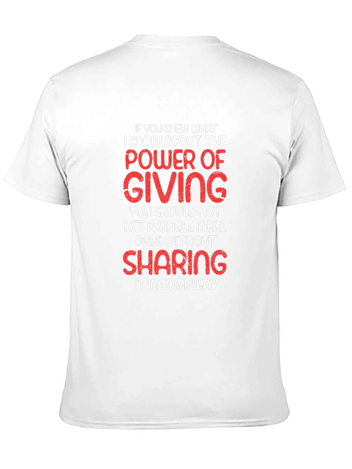 Power of Giving Graphic T-Shirt - Black
