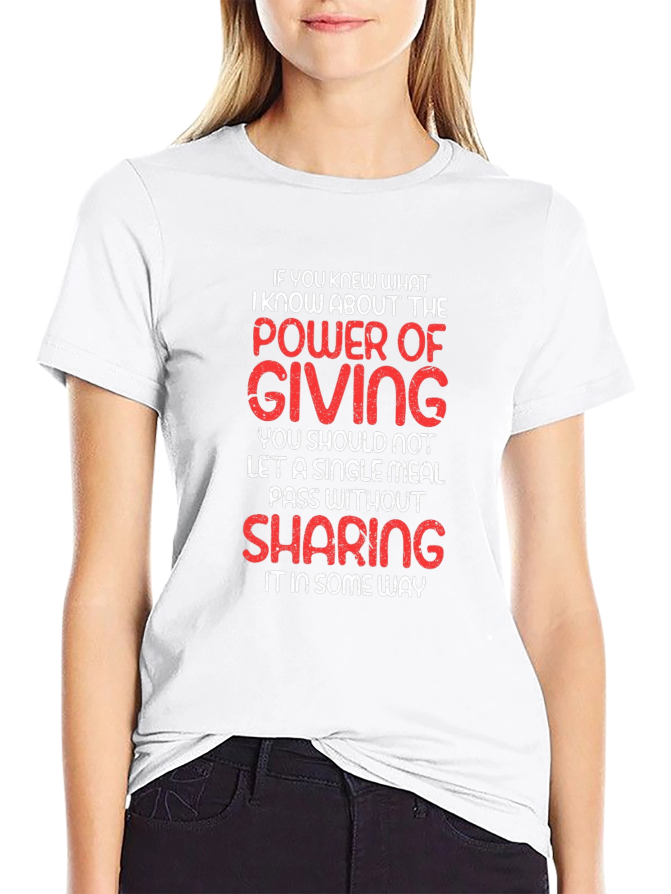 Power of Giving Graphic T-Shirt - Black