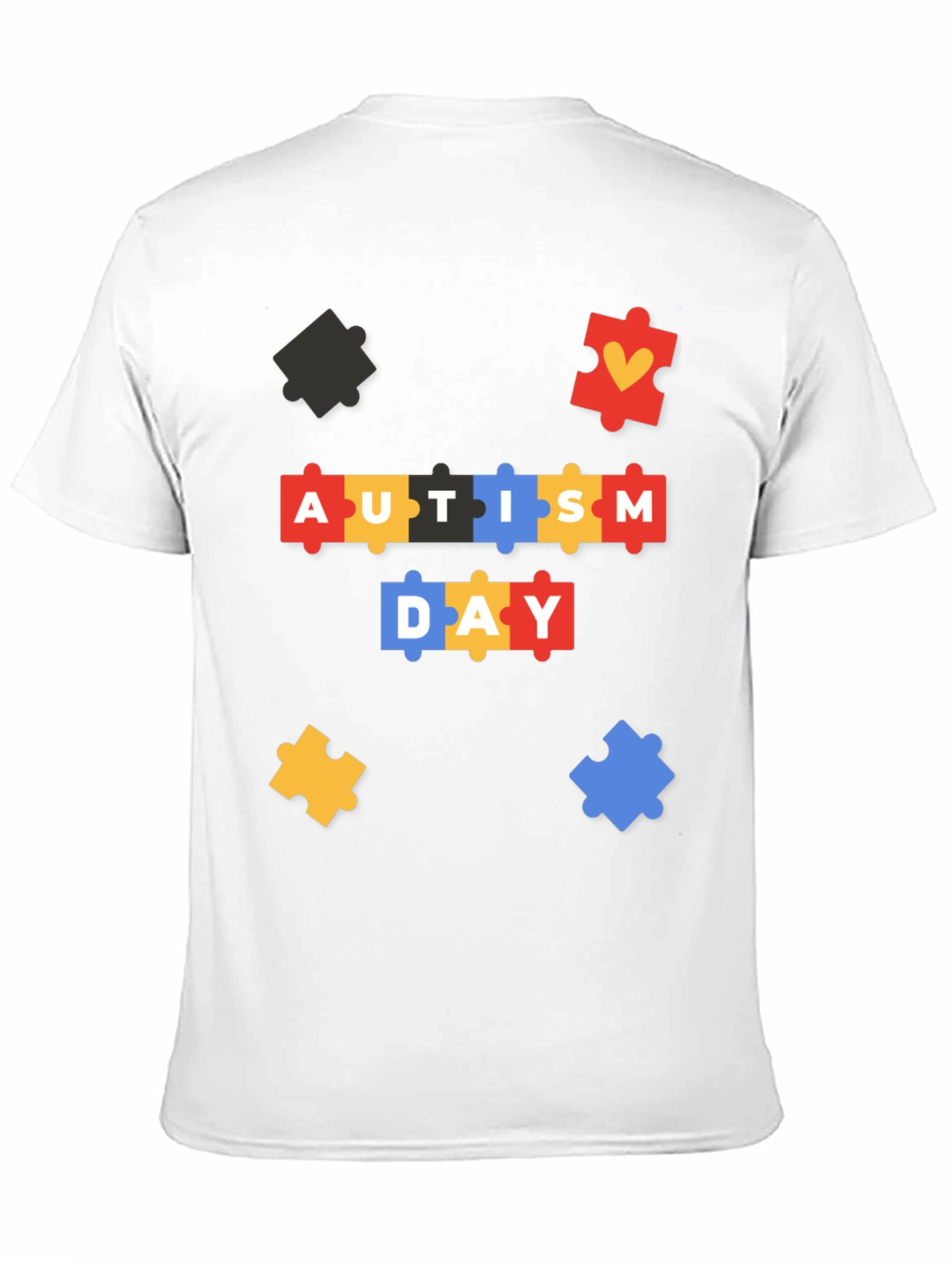 Autism Awareness T-Shirt - Puzzle Piece Design