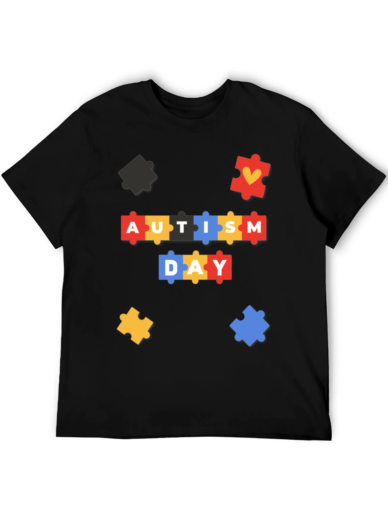 Autism Awareness T-Shirt - Puzzle Piece Design