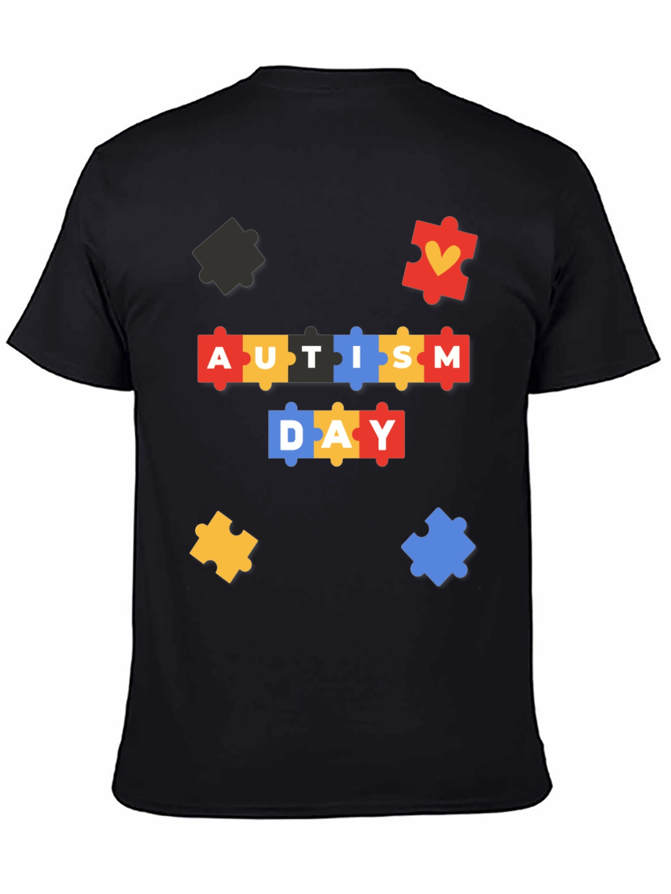 Autism Awareness T-Shirt - Puzzle Piece Design