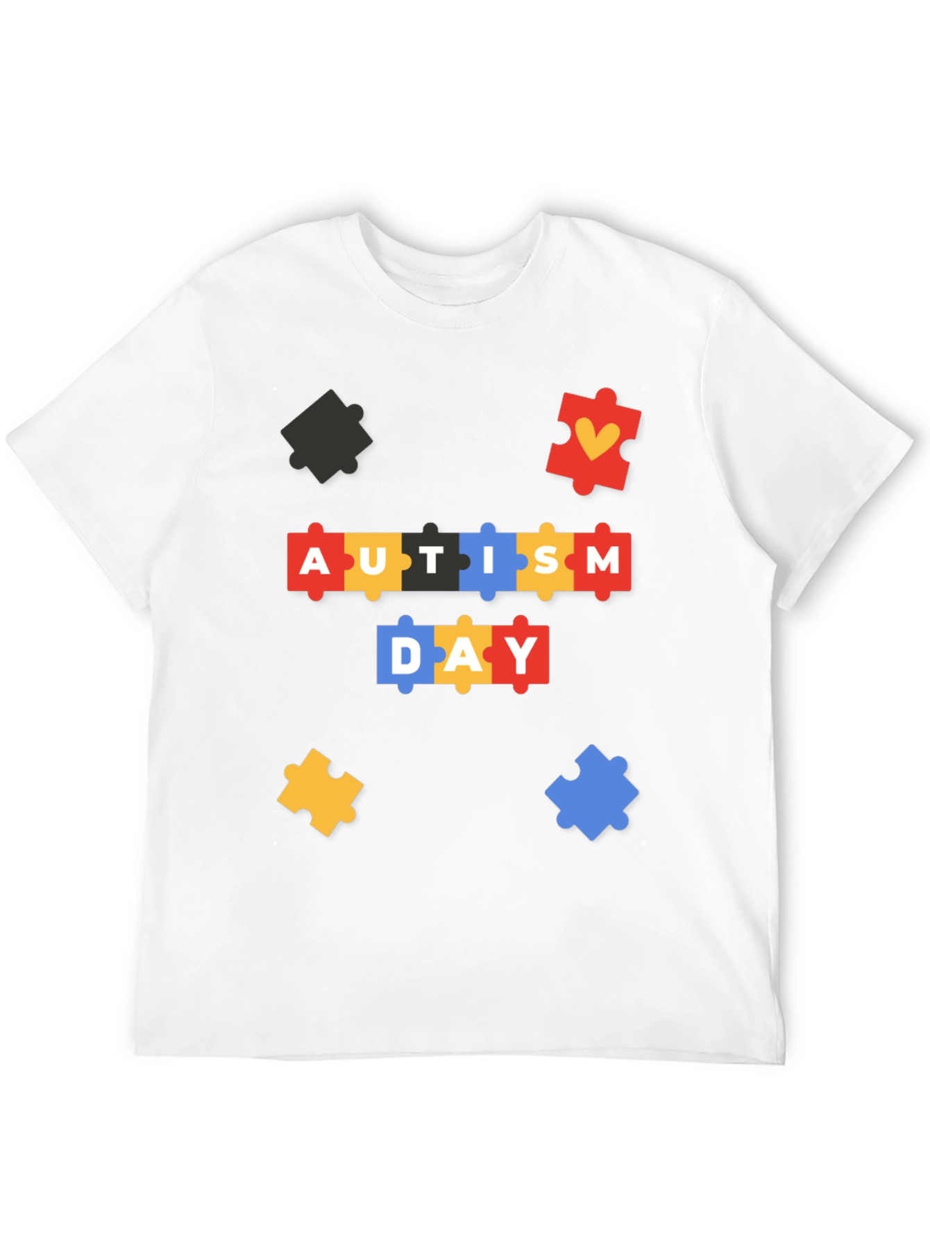 Autism Awareness T-Shirt - Puzzle Piece Design