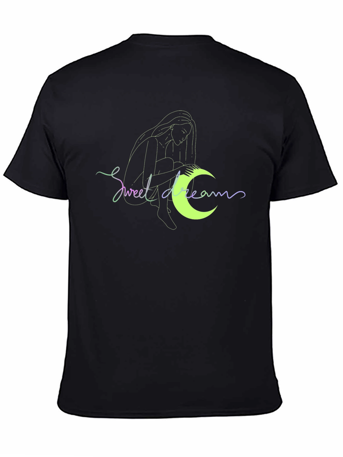 Sweet Dreams Graphic Tee - Black Casual T-Shirt