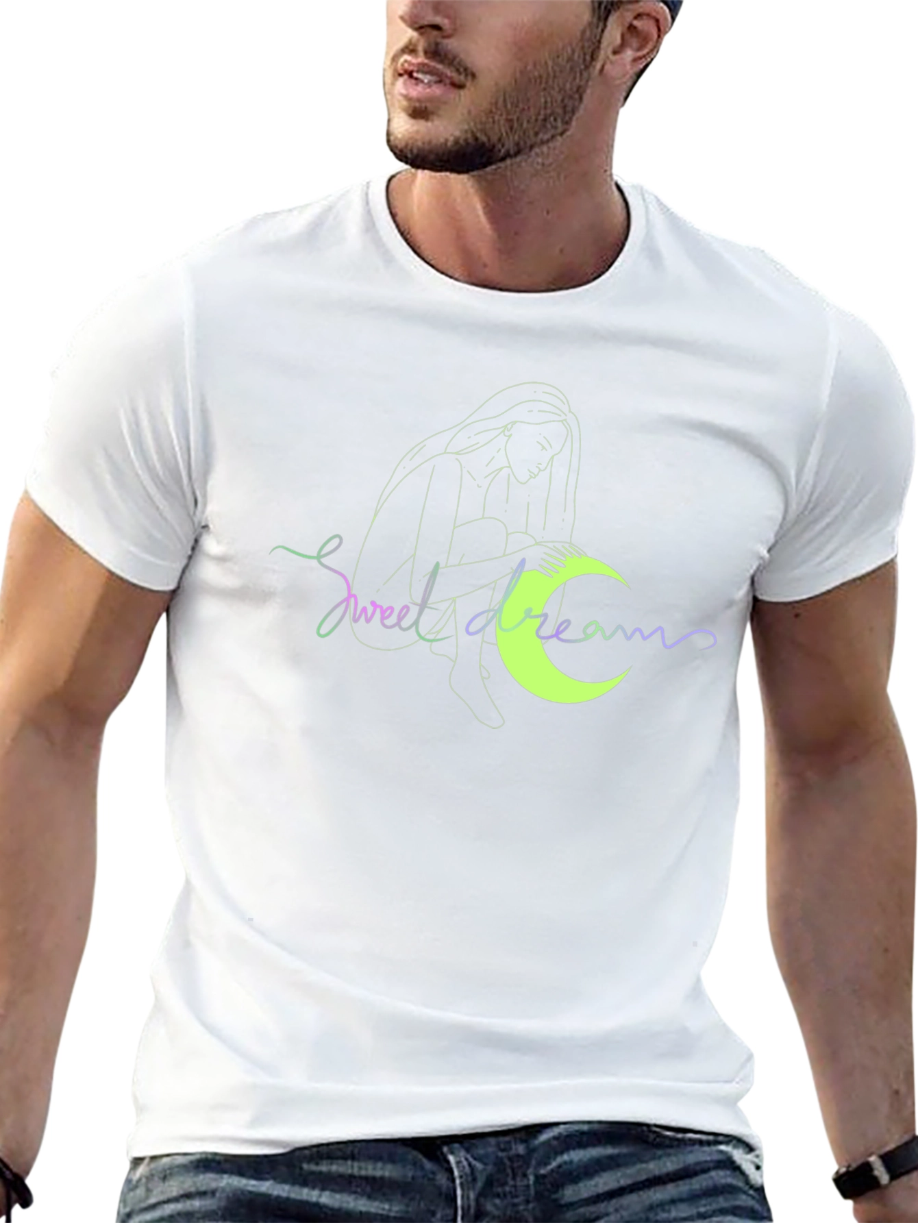 Sweet Dreams Graphic Tee - Black Casual T-Shirt