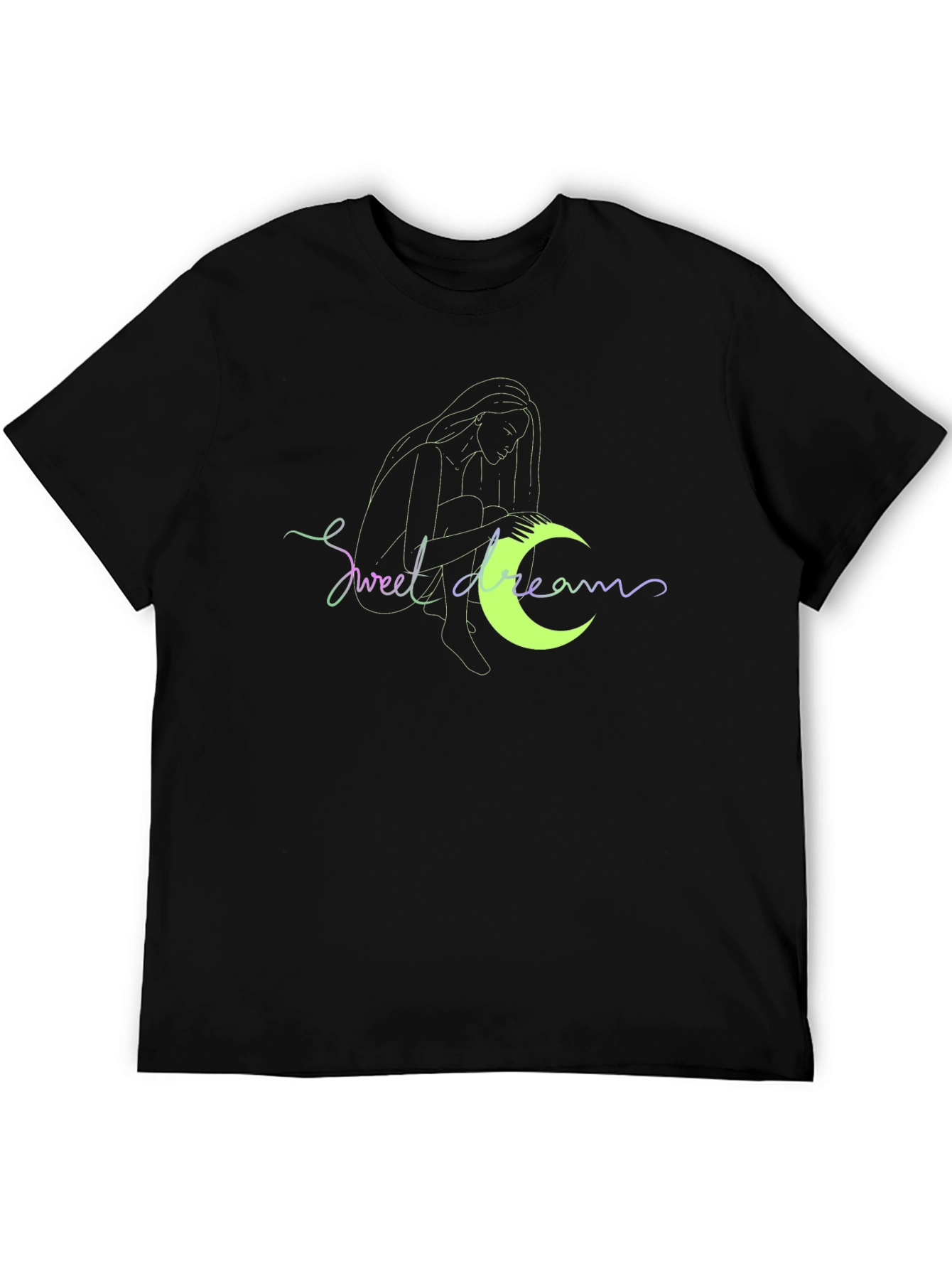 Sweet Dreams Graphic Tee - Black Casual T-Shirt