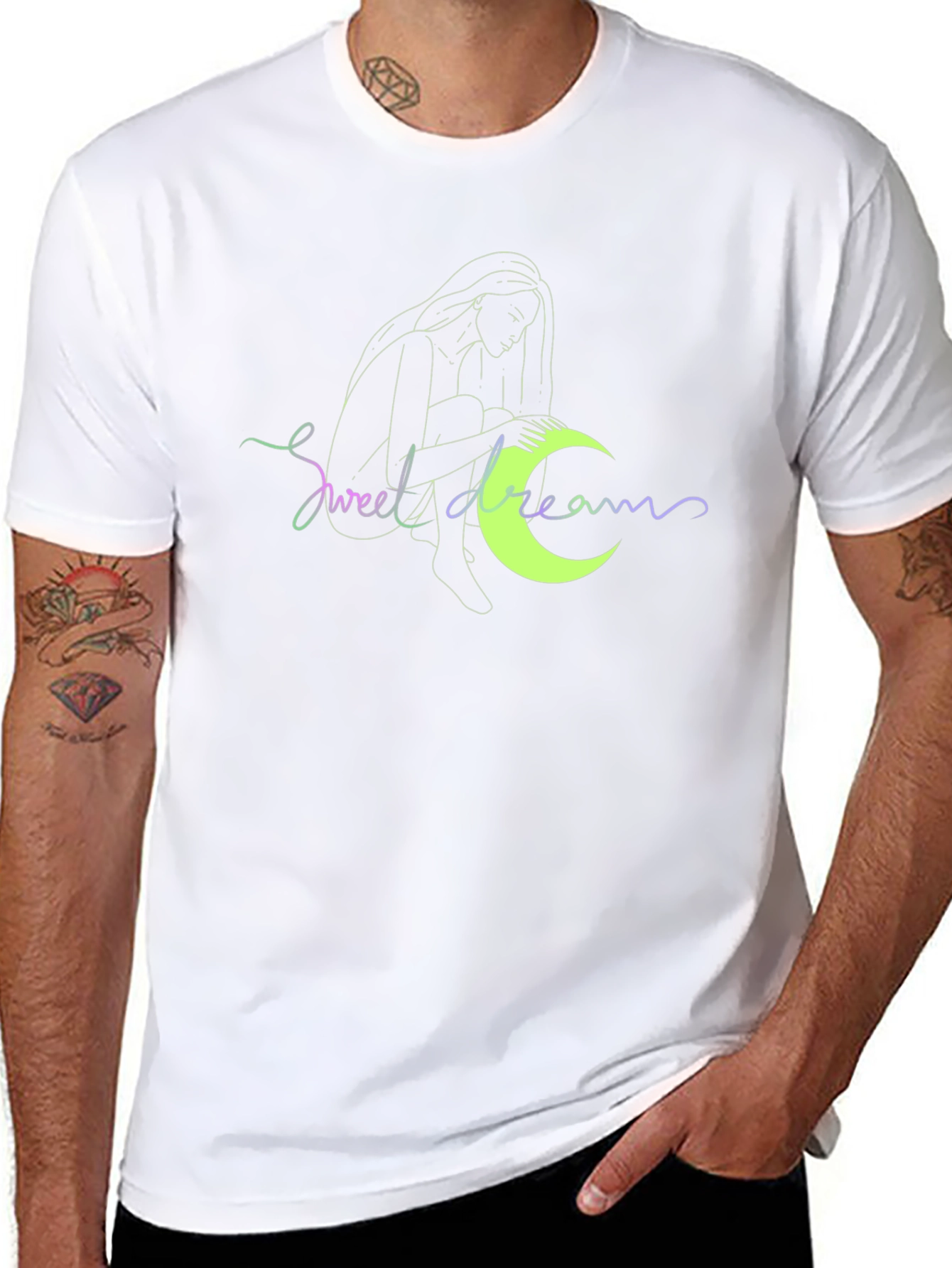 Sweet Dreams Graphic Tee - Black Casual T-Shirt