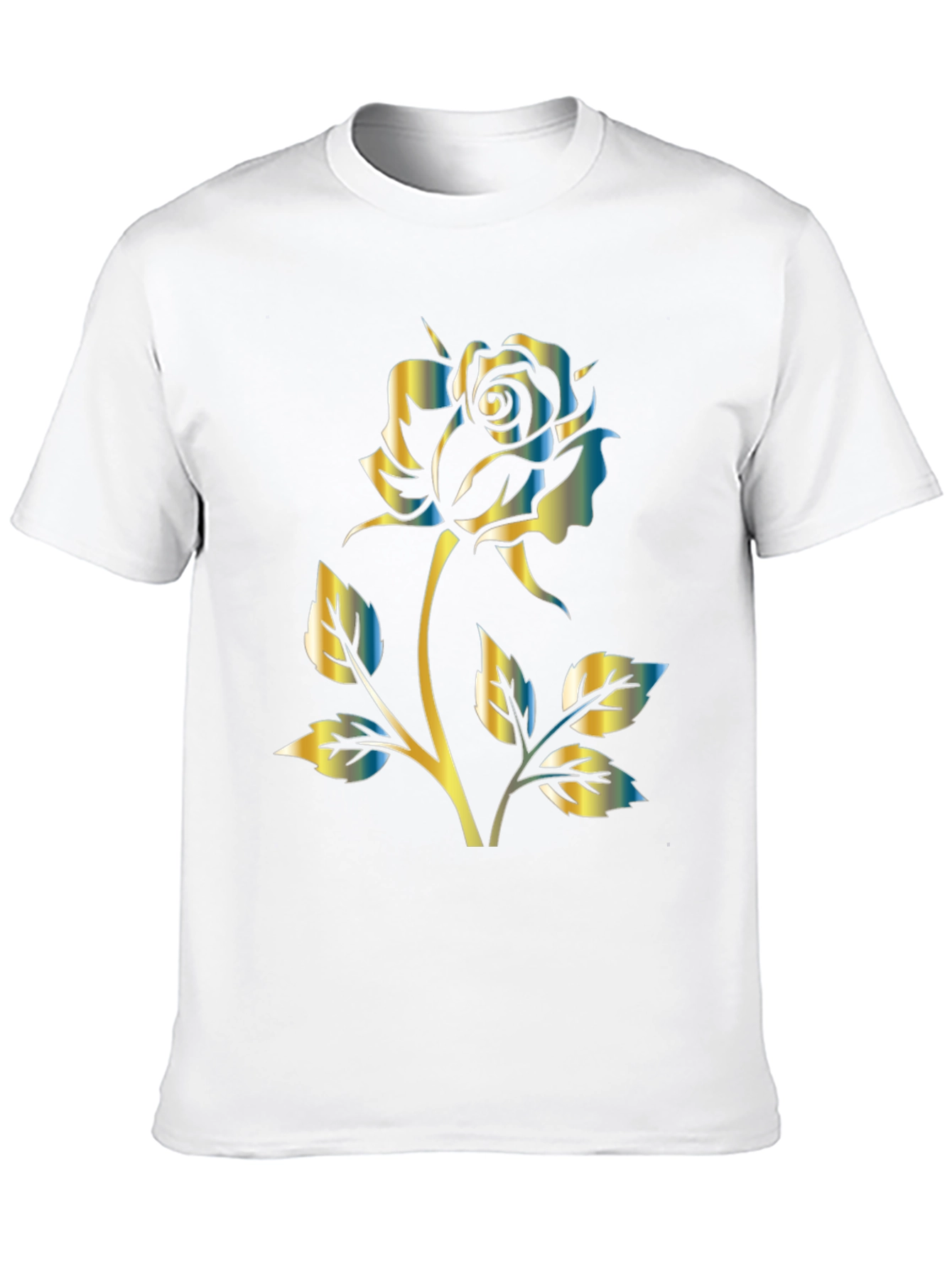 Rose Graphic Black T-Shirt