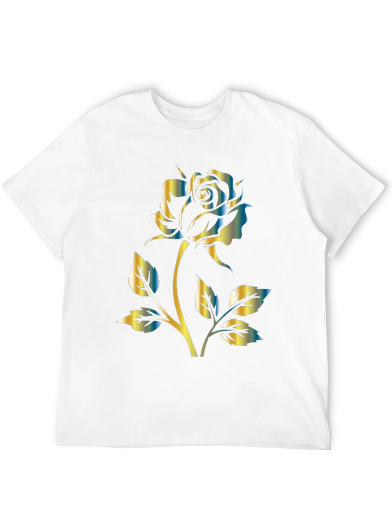 Rose Graphic Black T-Shirt