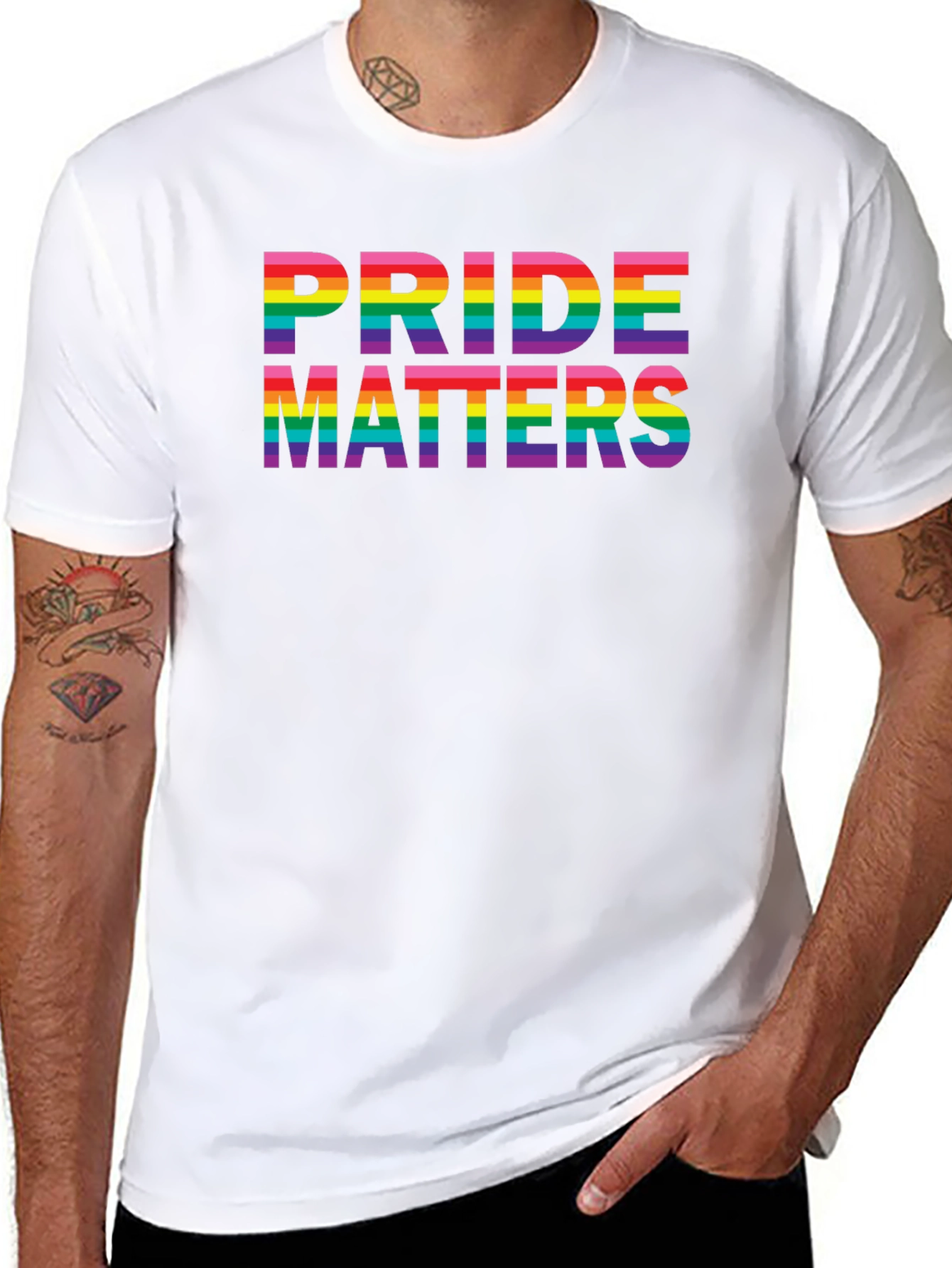 Pride Matters Rainbow Graphic T-Shirt