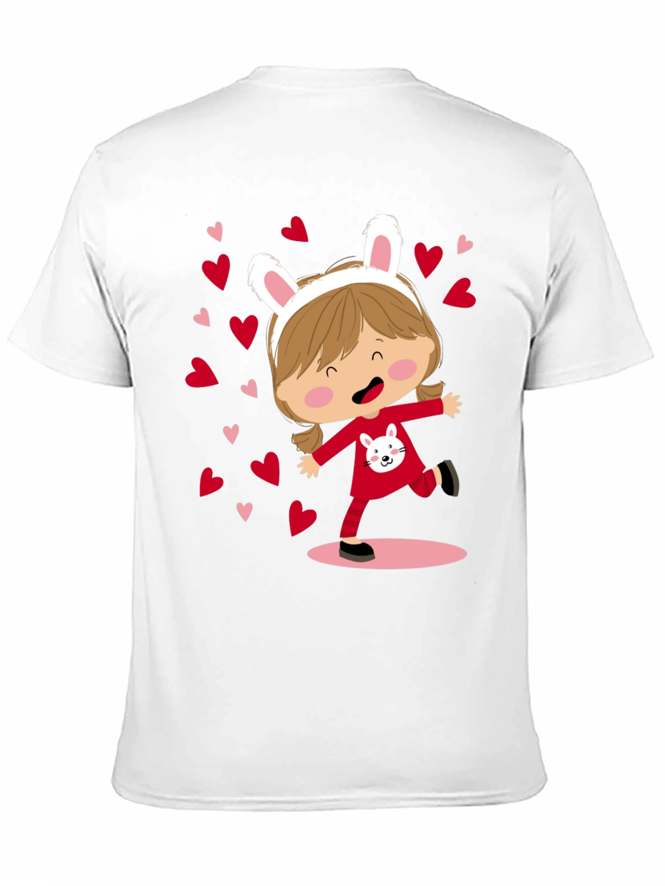 Cute Bunny Girl Graphic Tee