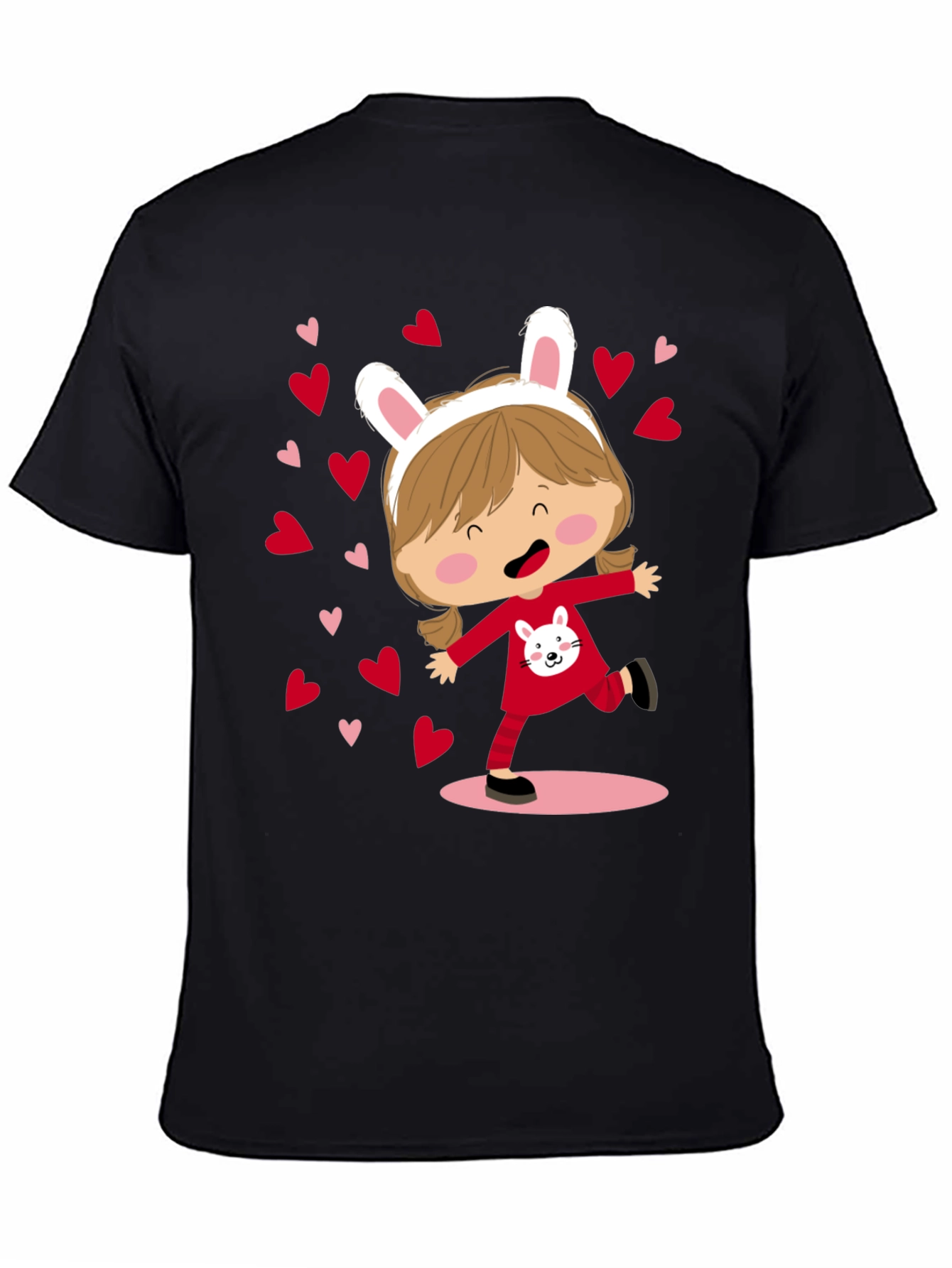 Cute Bunny Girl Graphic Tee